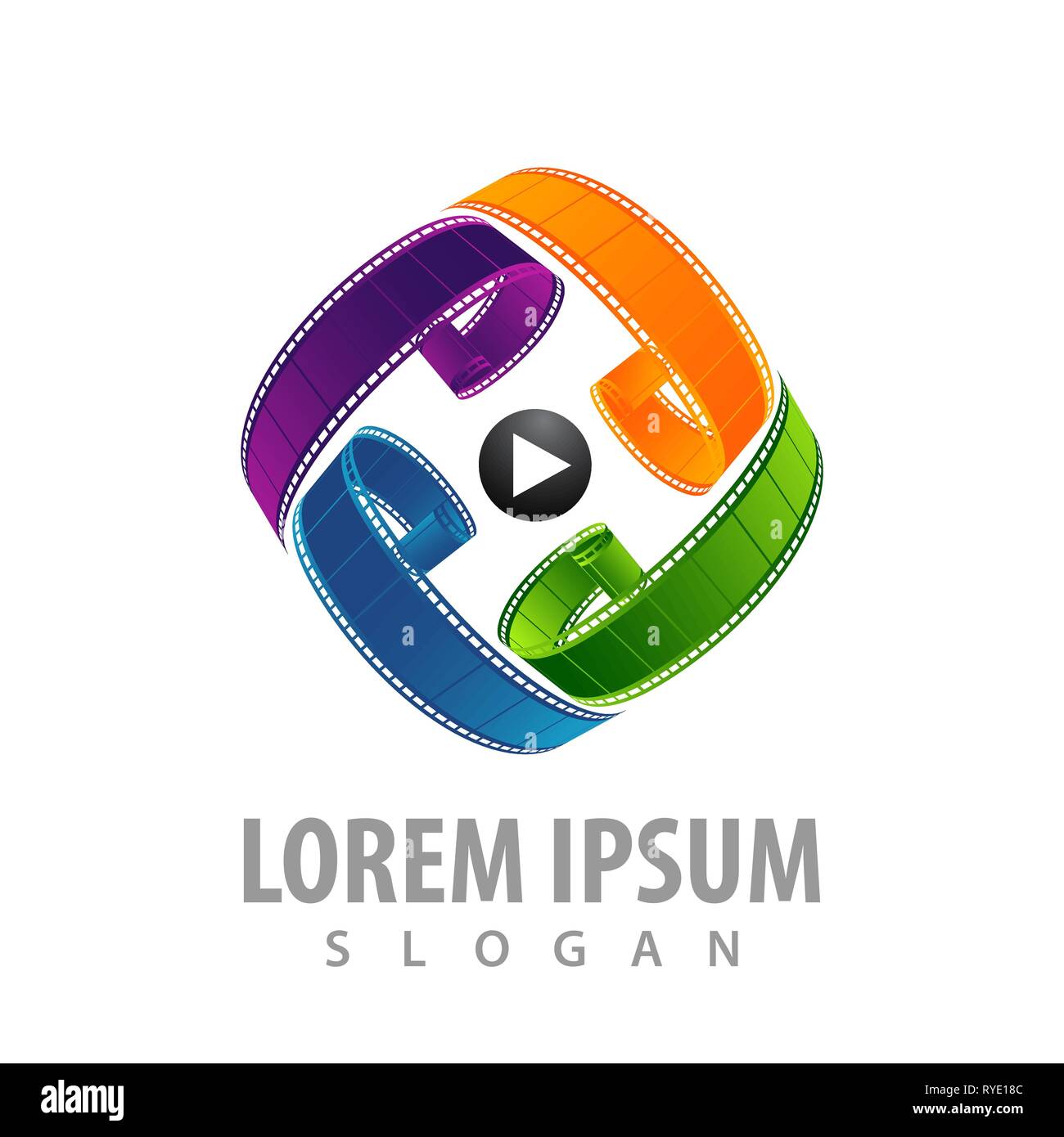 Faire tourner le rouleau de couleur cinema-film film en rouleau avec media play concept logo design. L'élément de modèle graphique symbole Illustration de Vecteur Faire tourner le rouleau de couleur cinema-film film en rouleau avec media play concept logo design. L'élément de modèle graphique symbole Illustration de Vecteur