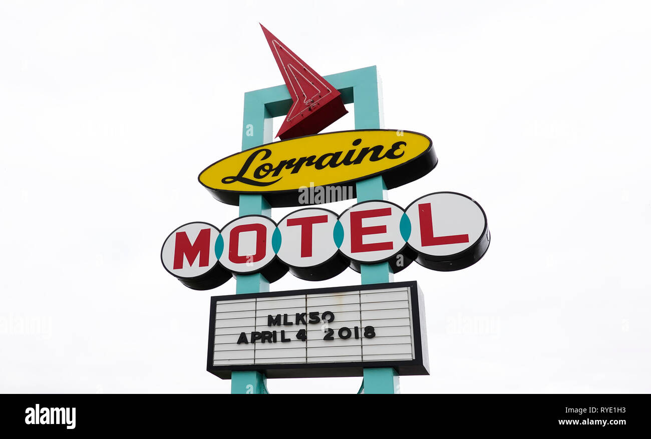 National Civil Rights Museum Memphis Tennessee Banque D'Images