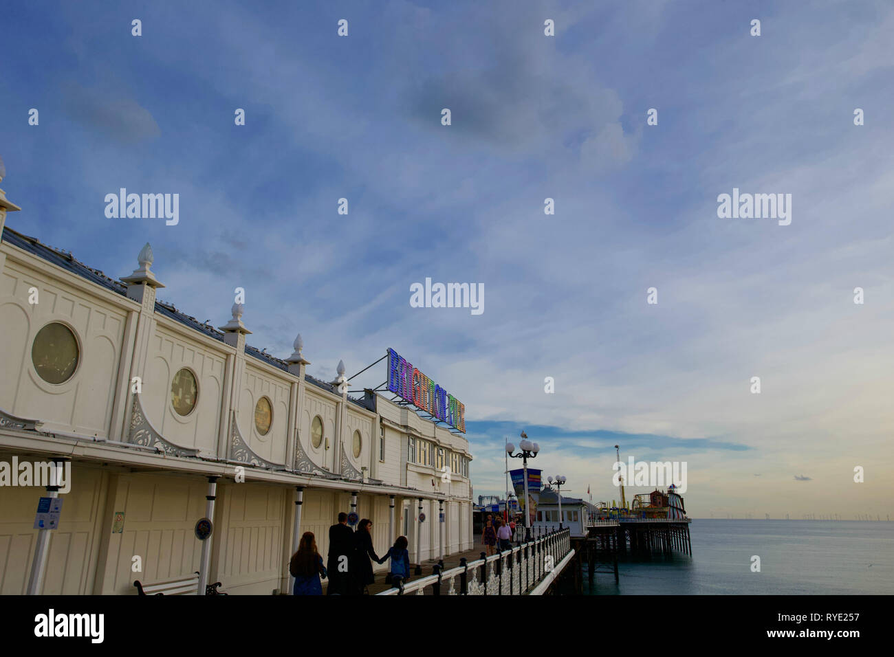 La jetée de Brighton, Brighton, East Sussex, Angleterre. Banque D'Images