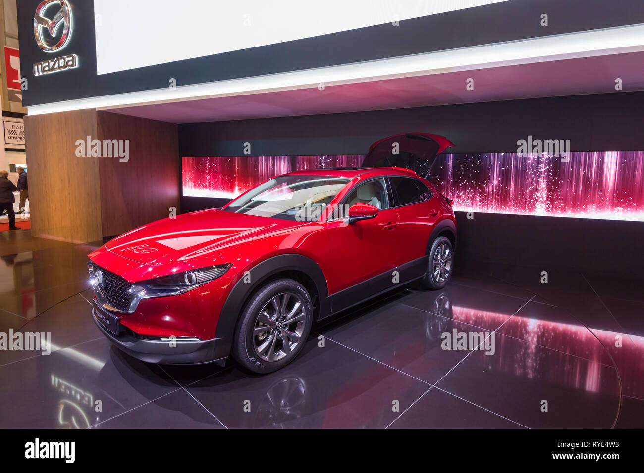 Genève / Suisse - 9 mars 2019 : Salon International de l'Automobile de Genève, la nouvelle Mazda CX-5 Signature Banque D'Images