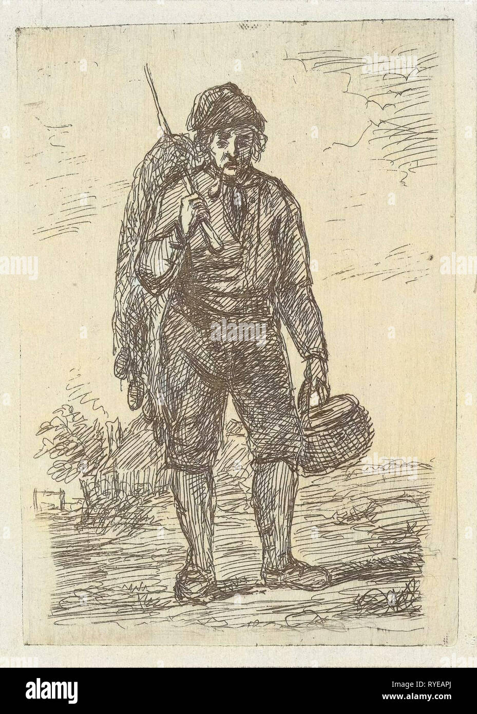 Fisher, David van der Kellen II, 1814-1879 Banque D'Images