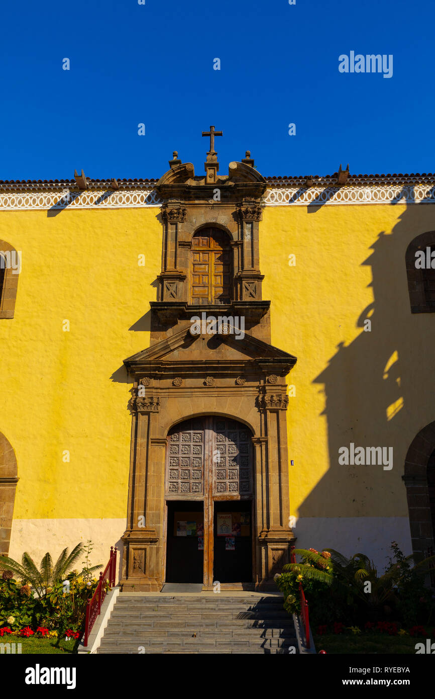 L'église de saint Augustin, La Orotava, Tenerife, Canaries, Espagne, l'océan Atlantique, l'Europe, Banque D'Images