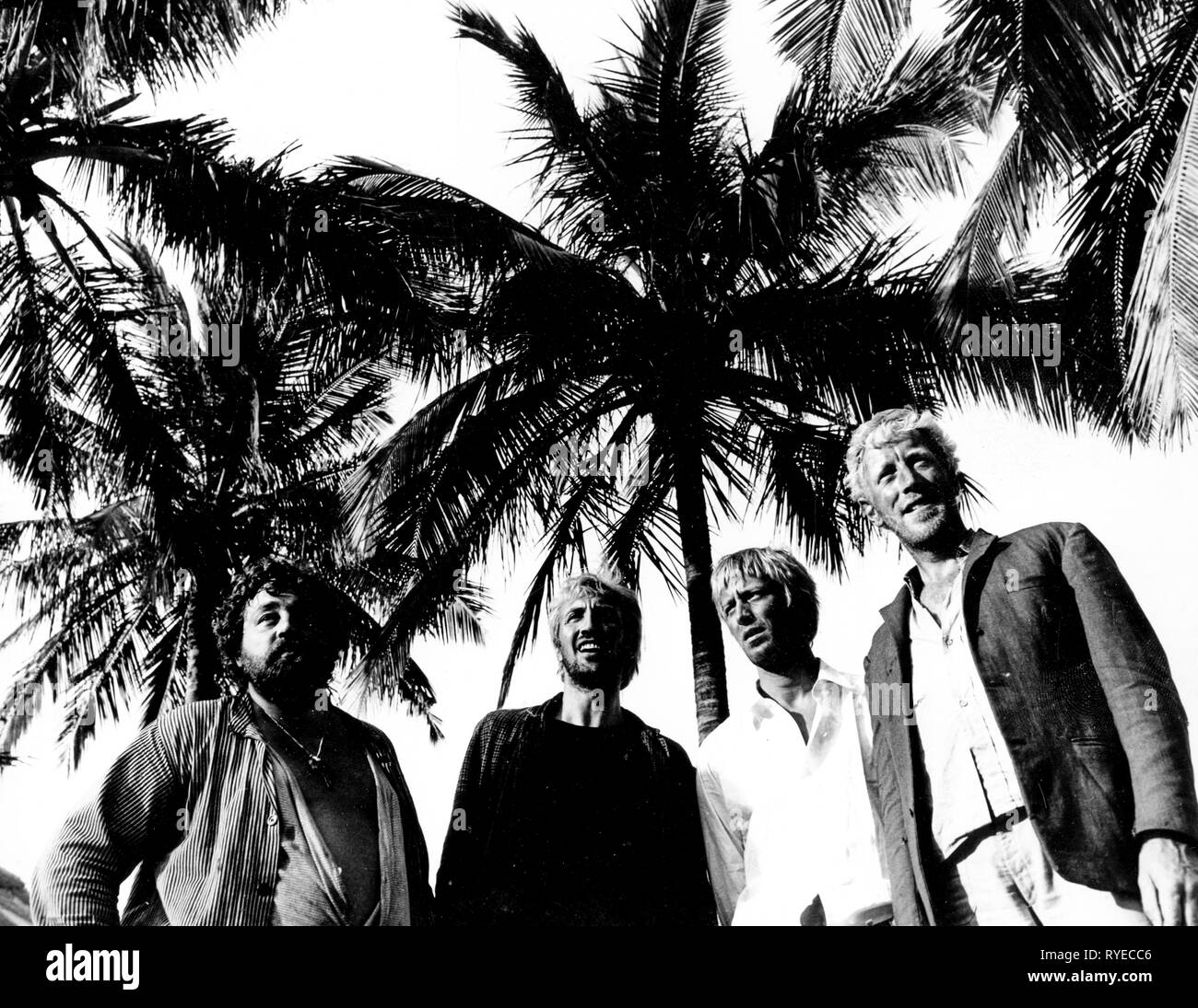Des palmiers, svarta palmkronor, 1968 Banque D'Images