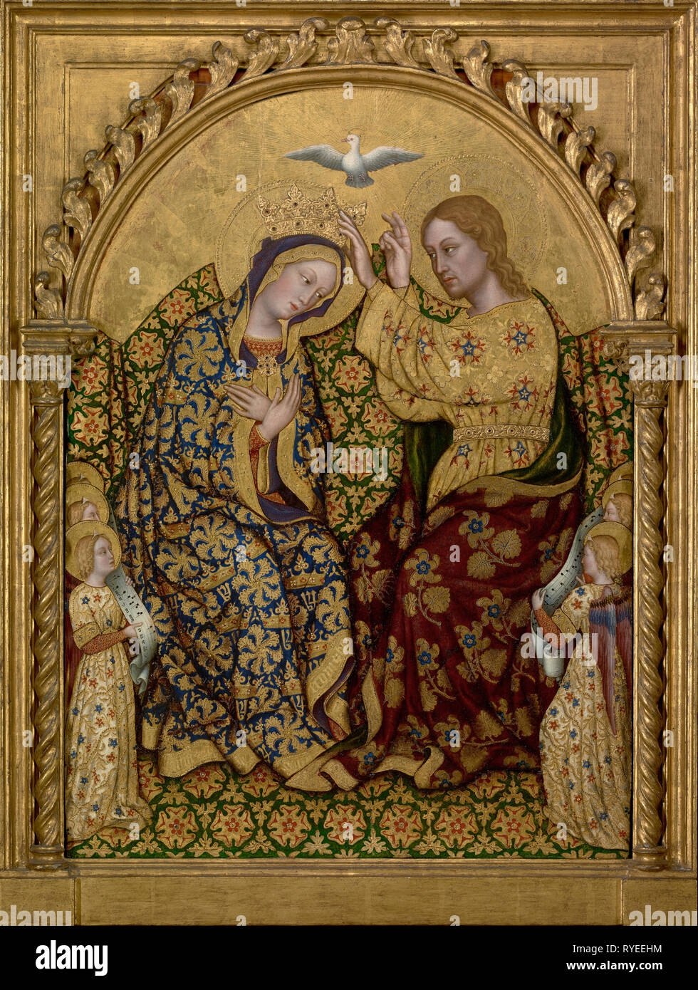 Couronnement de la Vierge ; Gentile Da Fabriano (Italien, environ 1370 - 1427) ; environ 1420 ; Tempera et feuille d'or sur panneau ; 93 × 64,1 cm (36 5/8 x 25 1/4 in.) ; 77.PB.92 Banque D'Images