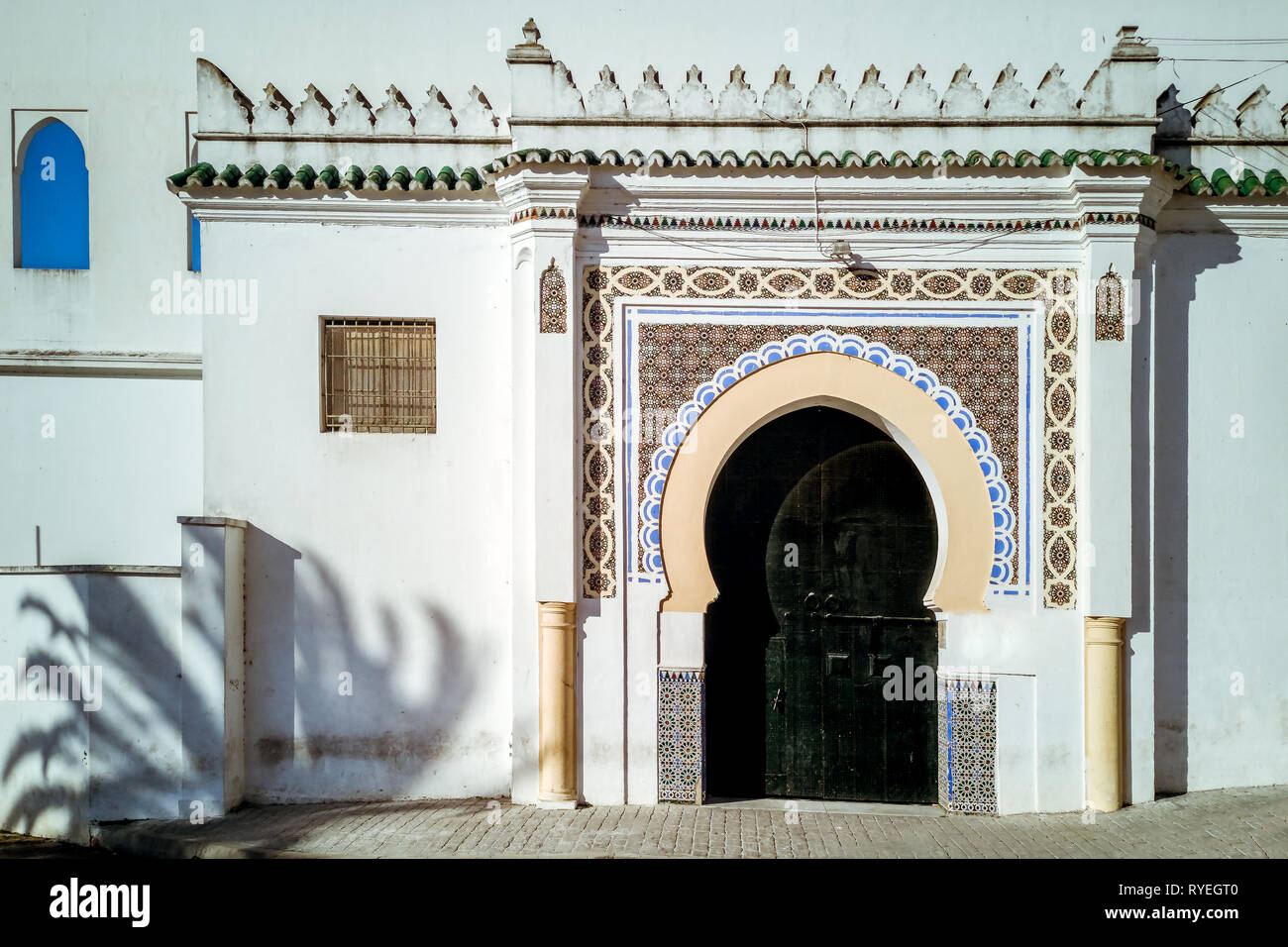 L'ancien palais du Sultan Moulay Hafid à Tanger, Maroc, construite au 19ème siècle Banque D'Images