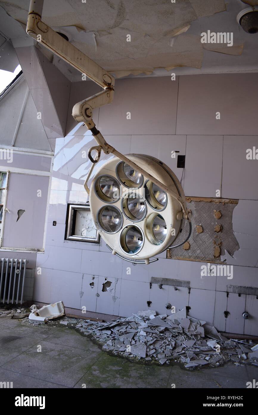 Lumière chirurgie abandonnés Banque D'Images