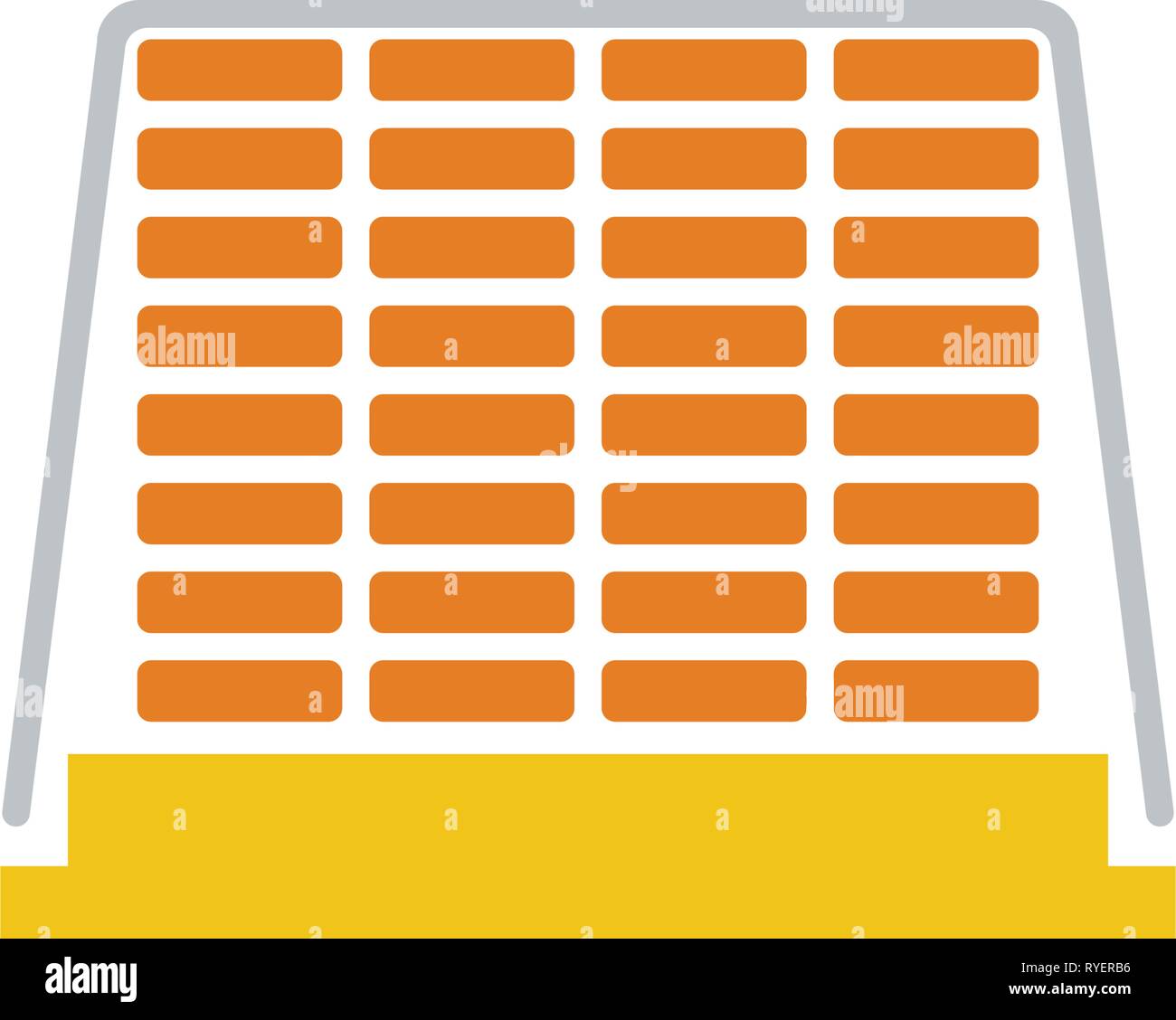 La construction de l'icône palette . Modèle plat. Vector illustration. Illustration de Vecteur