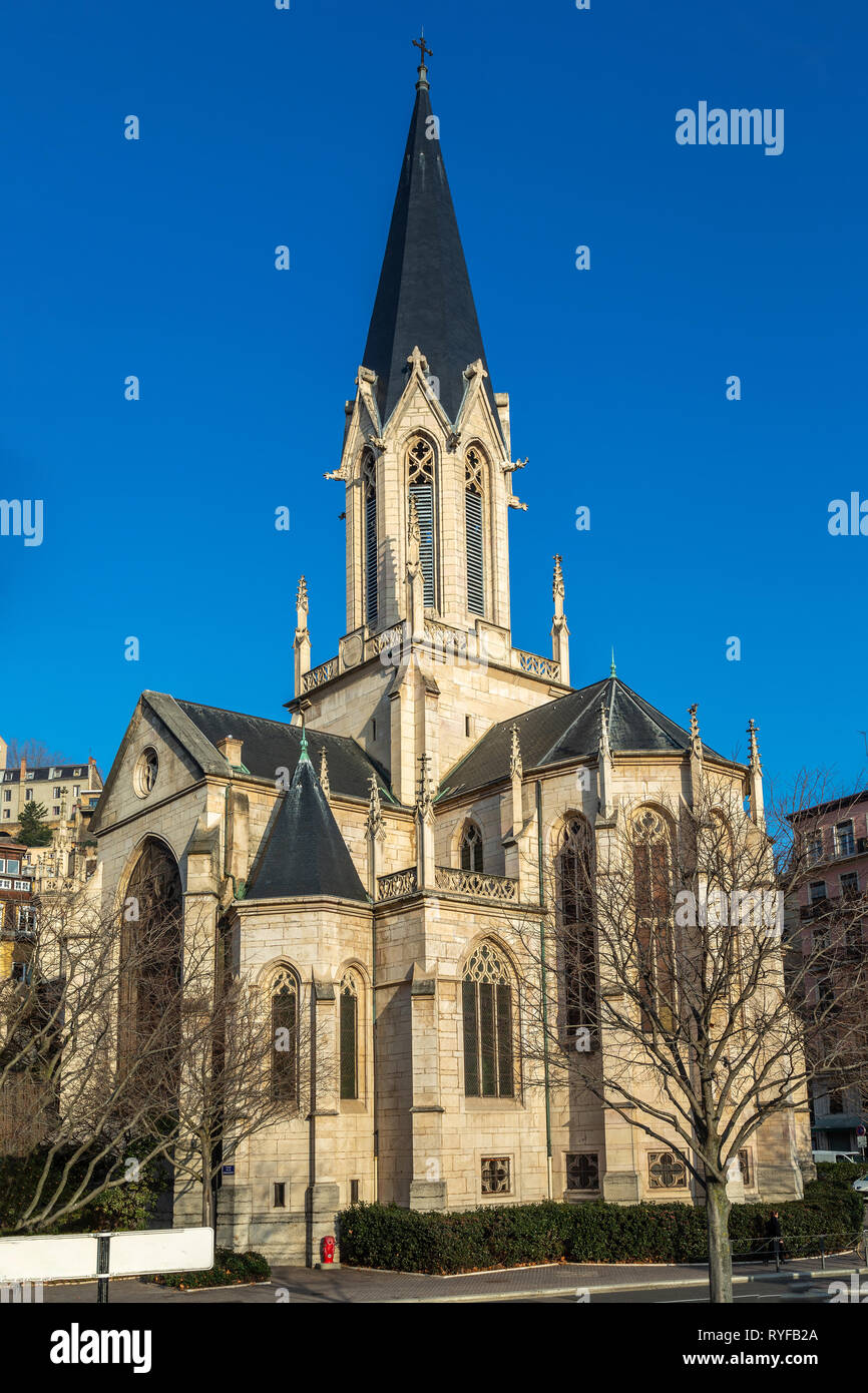 église saint georges, Lyon, France, Europe Banque D'Images