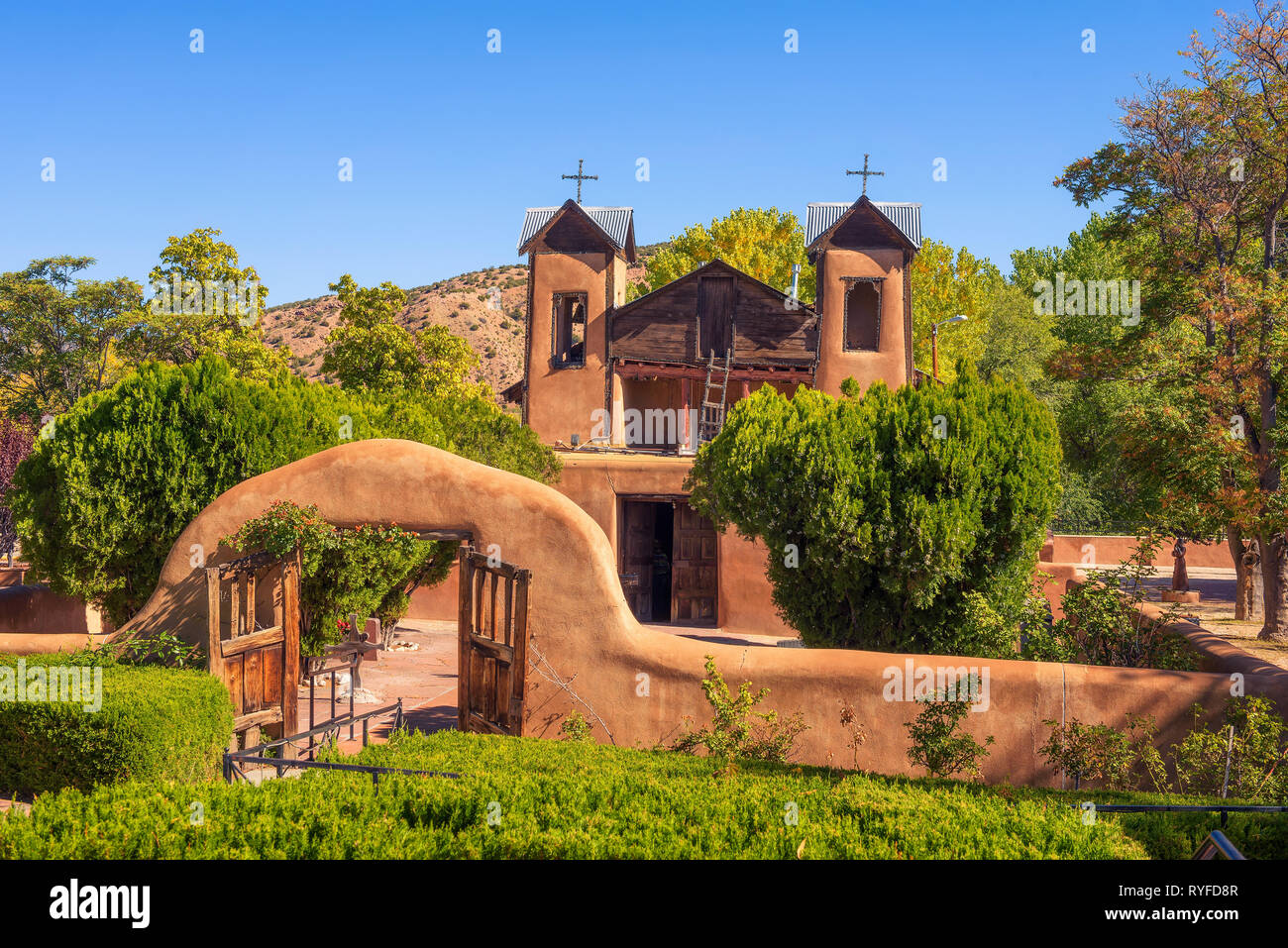 El Santuario De Chimayó Église historique au Nouveau Mexique Banque D'Images