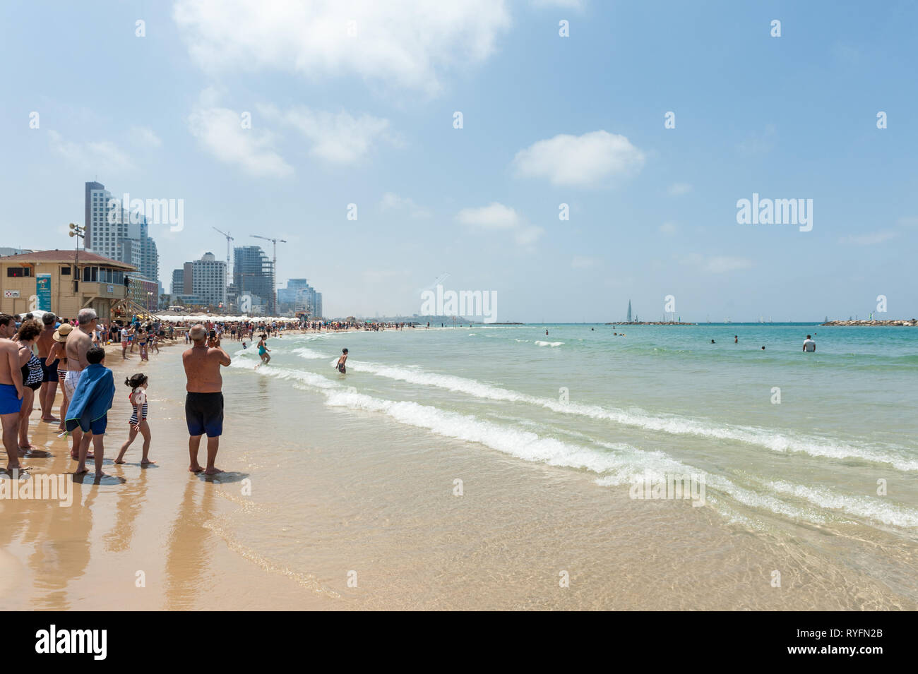 Bourget sur Yom Ha'atsmaout - jour de l'indépendance - 2 mai 2017, Tel Aviv, Israël Banque D'Images