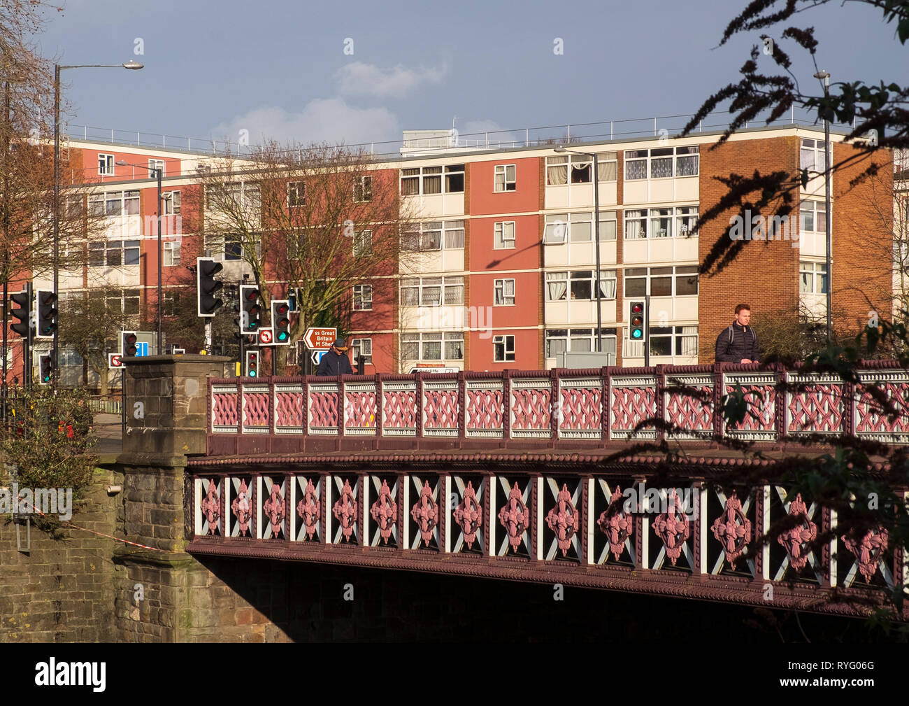 Bedminster Bridge, Bristol - faisant partie de Bedminster rond-point du pont sur la rivière Avon Banque D'Images