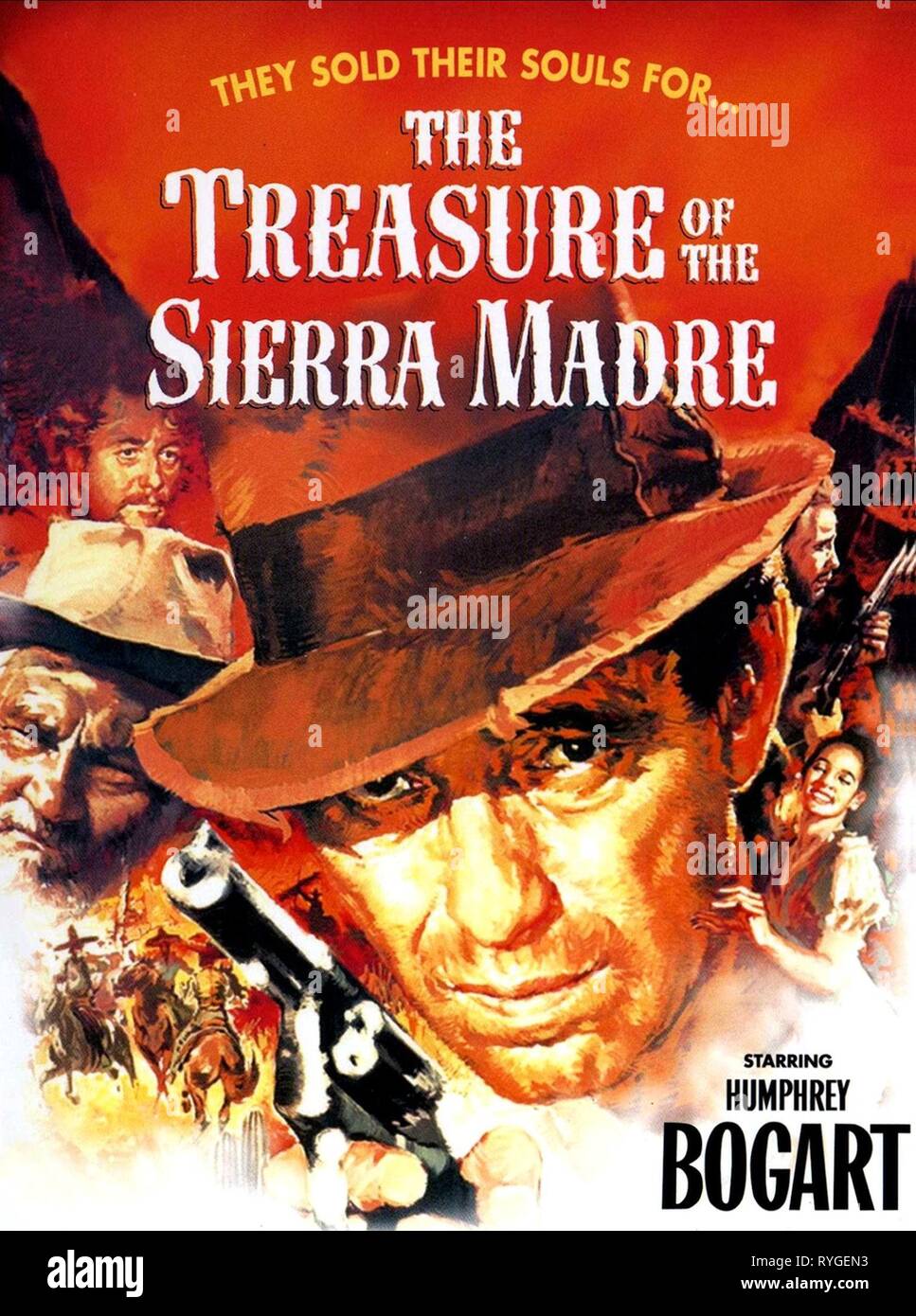 HUMPHREY BOGART AFFICHE, LE TRÉSOR DE LA SIERRA MADRE, 1948 Banque D'Images