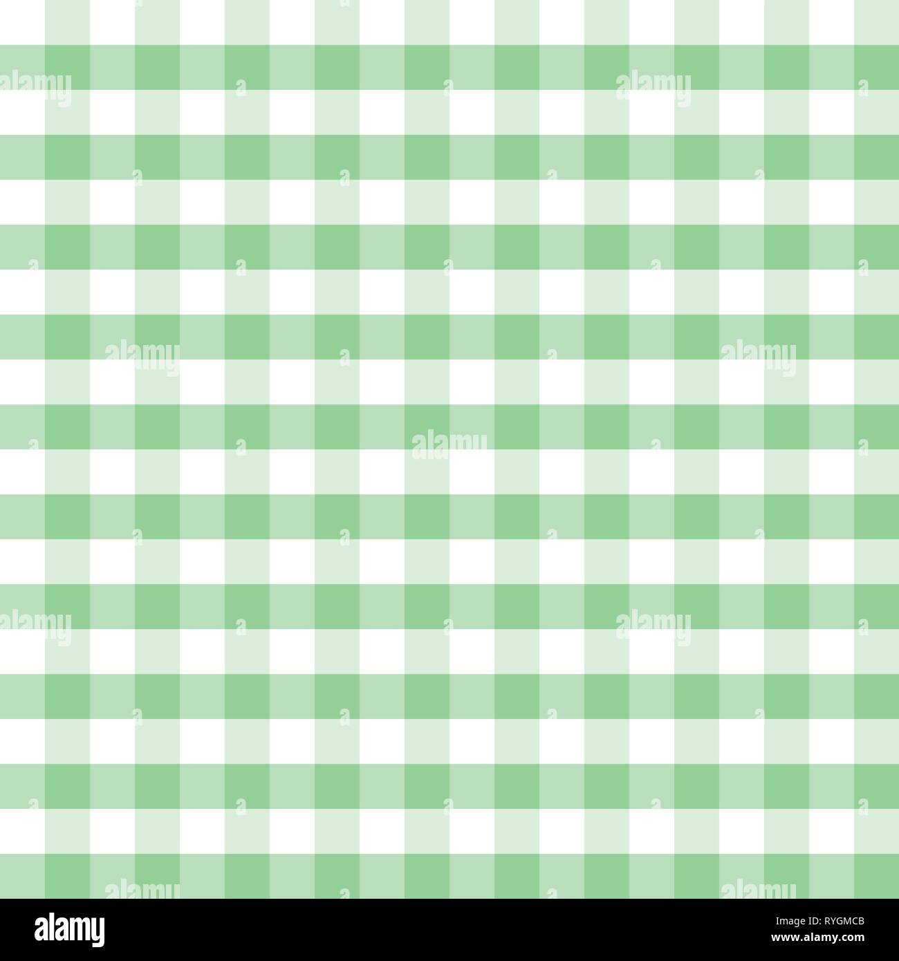 Motif sans couture en tissu vert et blanc. Motif vectoriel sans couture à carreaux. Idéal pour les fonds, le tissu, l'emballage et tous les types de projets papier Illustration de Vecteur