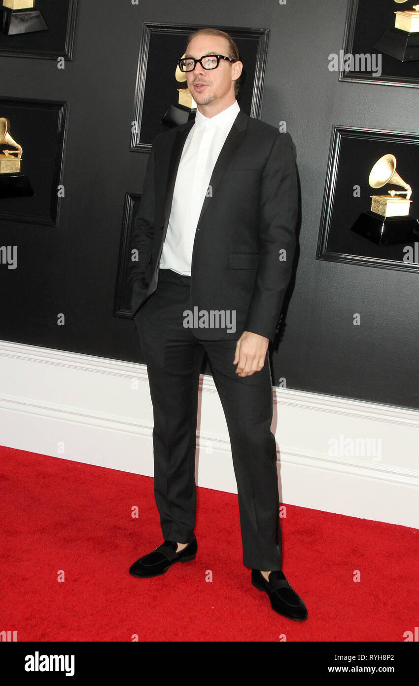 61e Grammy Awards qui a eu lieu au Staples Center - Arrivées en vedette : Diplo Où : Los Angeles, California, United States Quand : 10 Feb 2019 Credit : Adriana Barraza M./WENN.com Banque D'Images