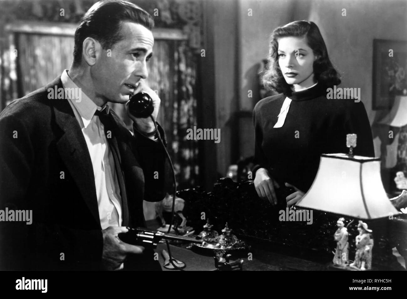 HUMPHREY BOGART, Lauren Bacall, THE BIG SLEEP, 1946 Banque D'Images