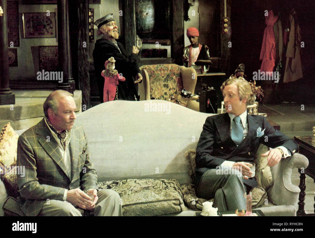 LAURENCE OLIVIER, Michael Caine, SLEUTH, 1972 Banque D'Images