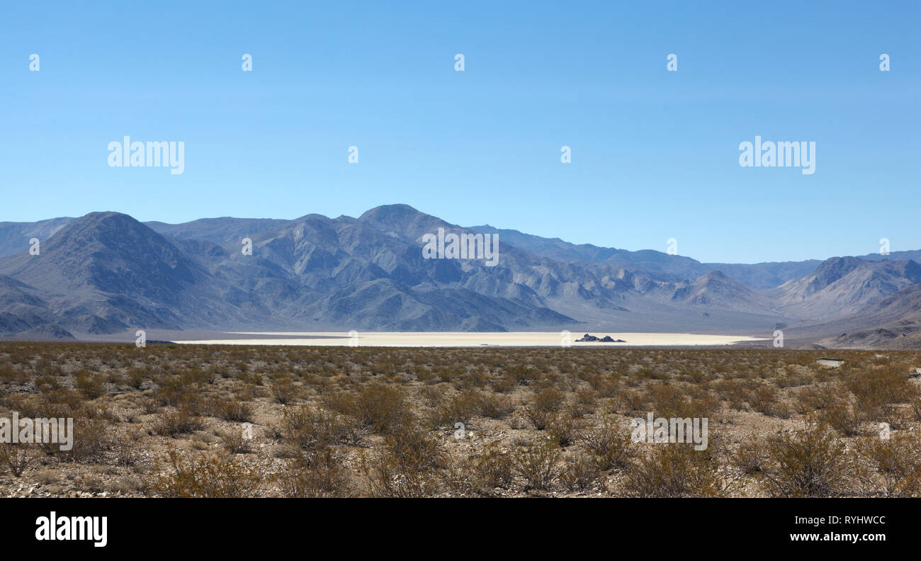 La Tribune et l'Hippodrome, la Death Valley, USA. Banque D'Images