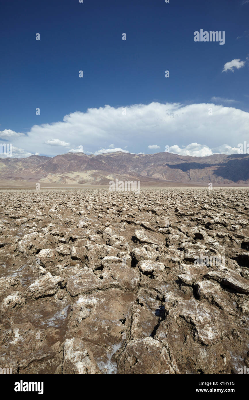 Golf de diables, Death Valley, Californie, USA. Banque D'Images