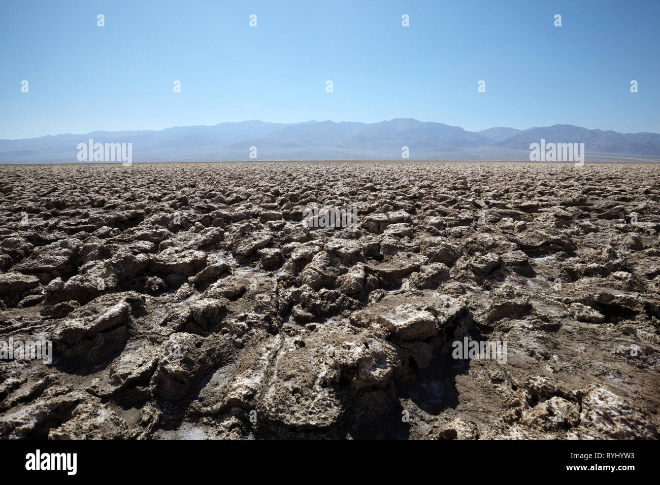 Golf de diables, Death Valley, Californie, USA. Banque D'Images