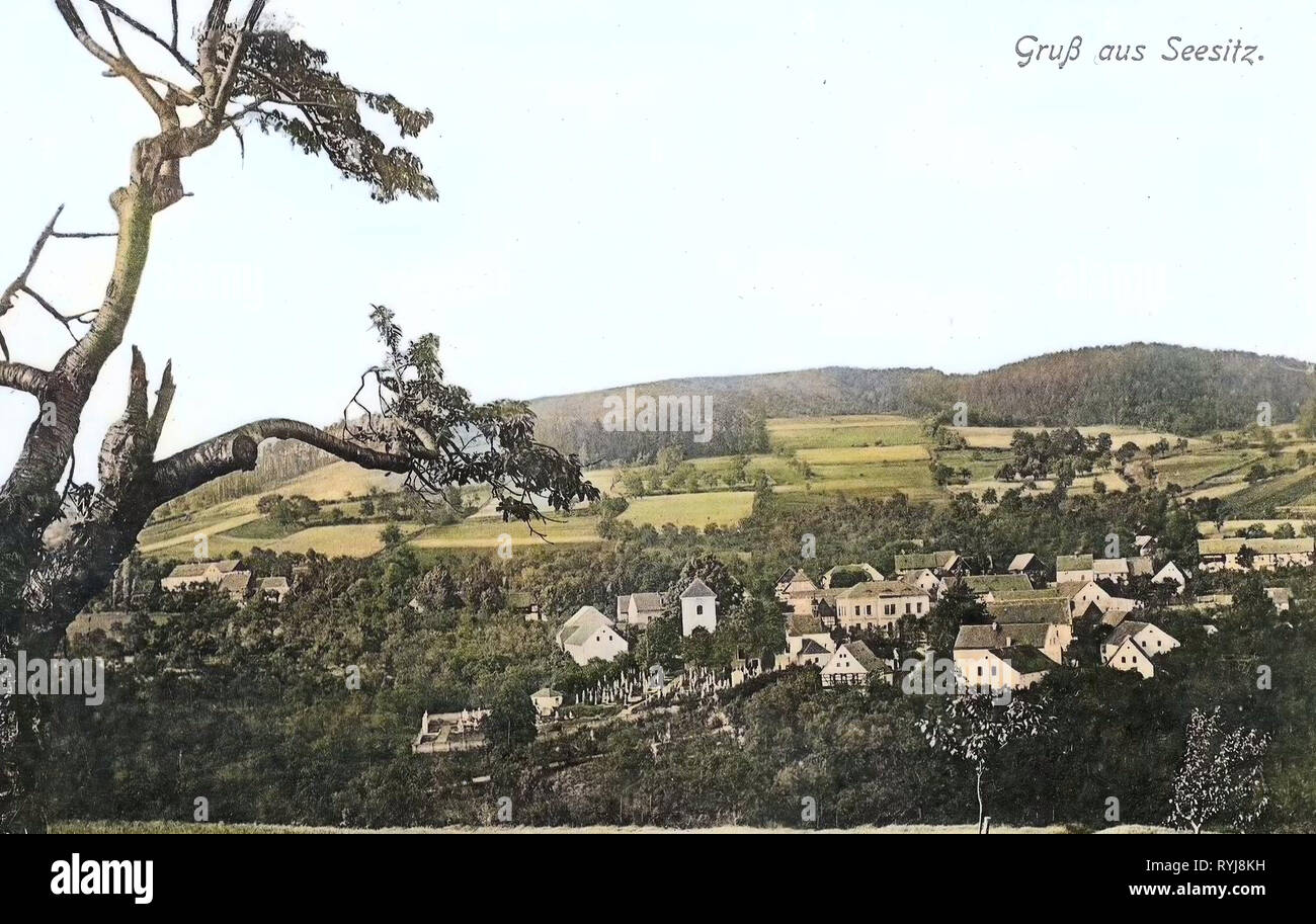 Bâtiments de Ústí nad Labem, 1909, d'Ústí nad Labem, République tchèque, Seesitz Banque D'Images