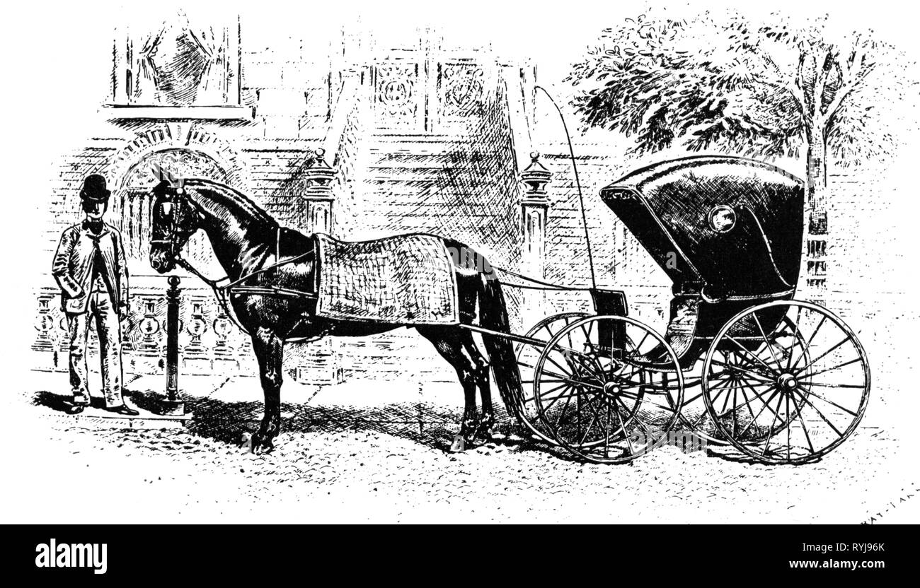 Transports / Transport, entraîneurs, buggy, gravure sur bois, aux États-Unis, vers 1880, Additional-Rights Clearance-Info-Not-Available- Banque D'Images Transports / Transport, entraîneurs, buggy, gravure sur bois, aux États-Unis, vers 1880, Additional-Rights Clearance-Info-Not-Available- Banque D'Images