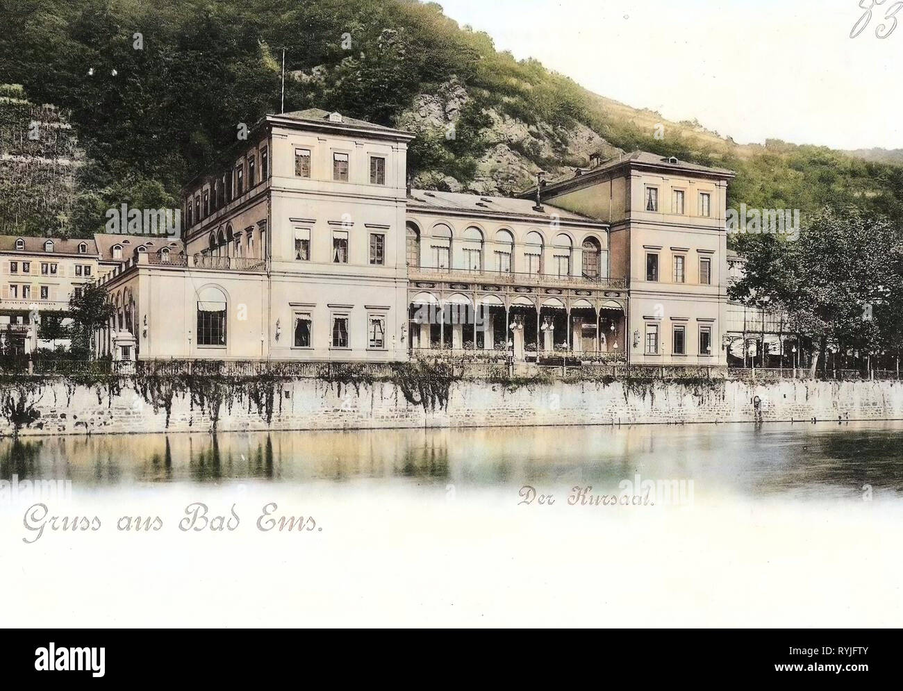 Bâtiments Spa en Allemagne, Lahn à Bad Ems, 1898, Rhénanie-Palatinat, Bad Ems, Kursaal Banque D'Images