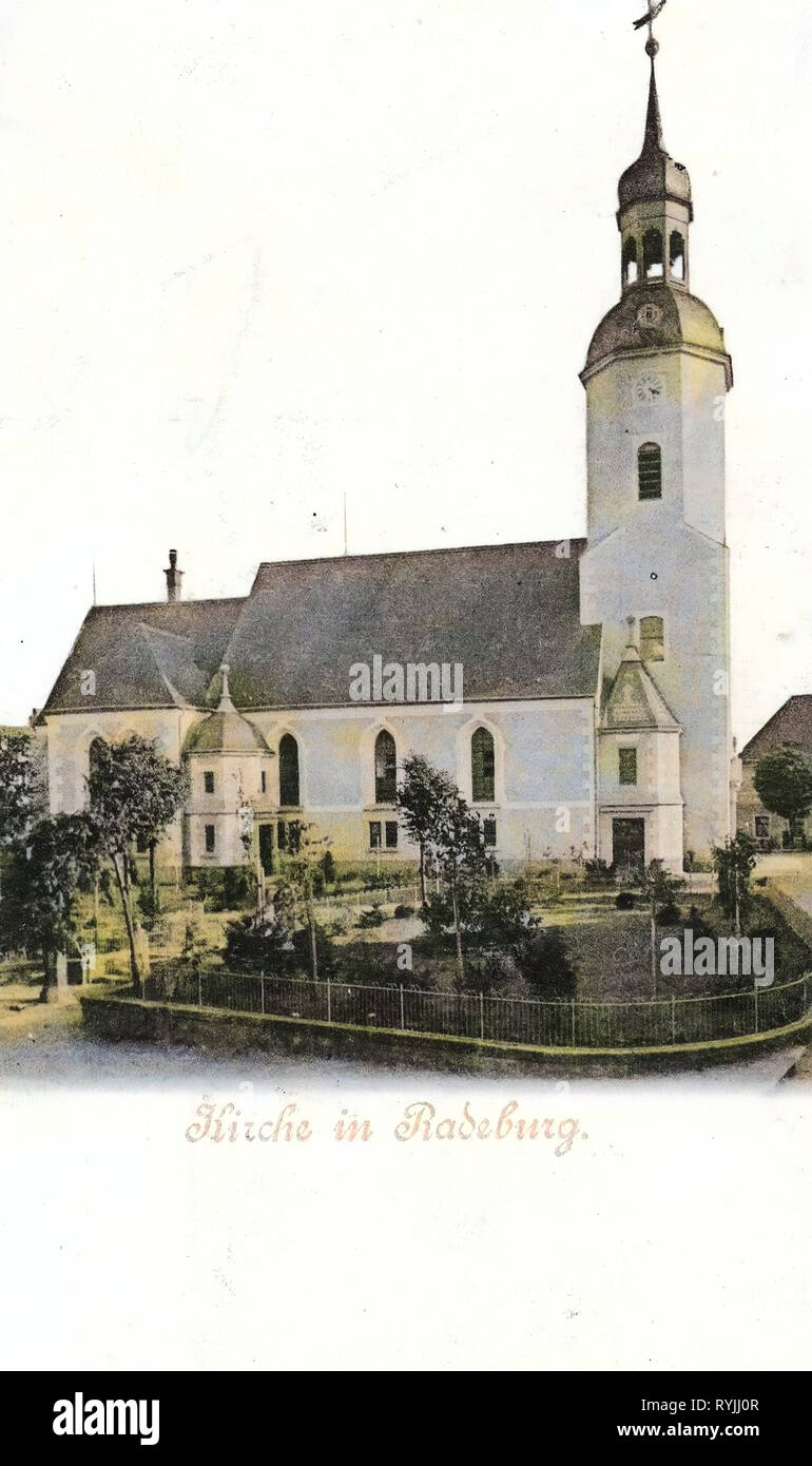 Eglises de Radeburg, 1898, Landkreis Meißen, Radeburg, Kirche, Allemagne Banque D'Images