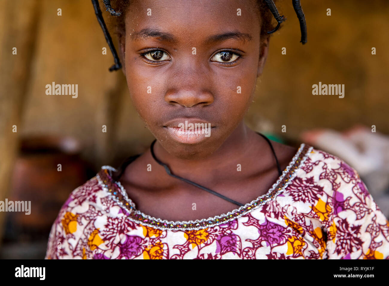 Tenkodogo girl, Burkina Faso. Banque D'Images
