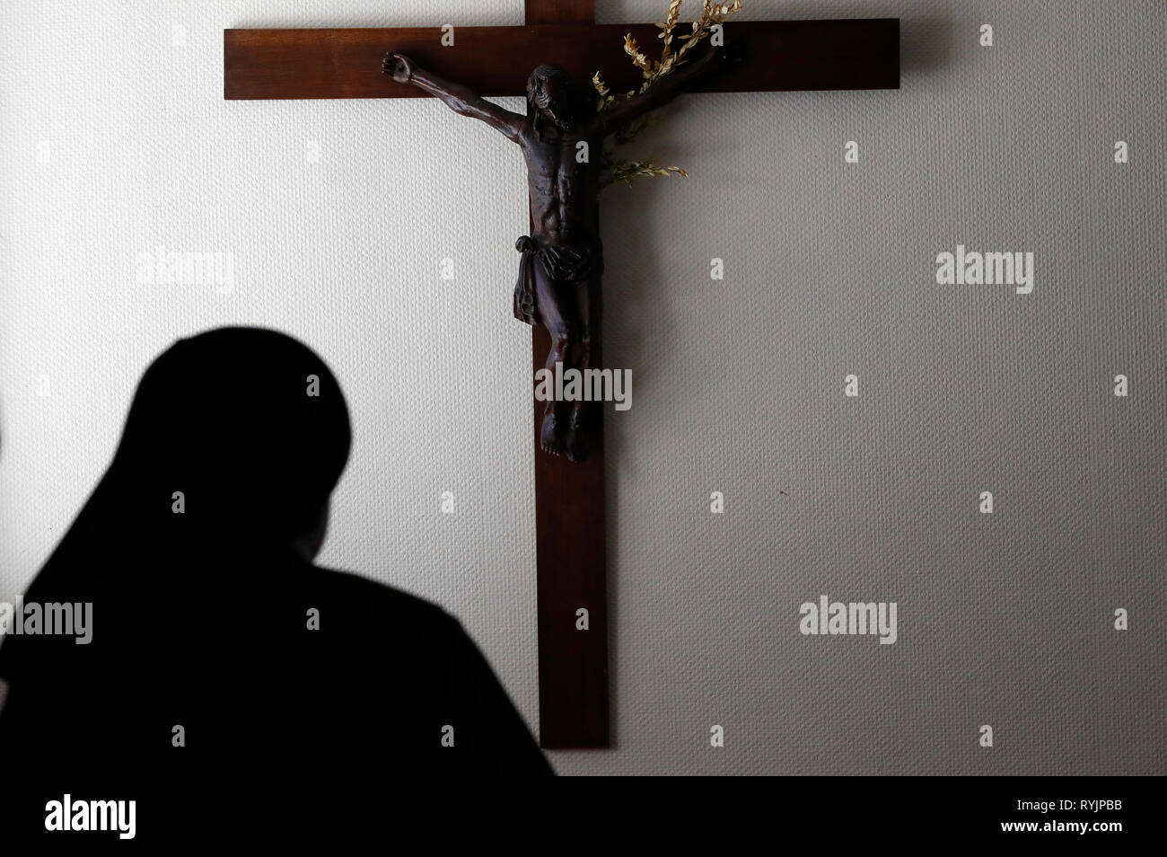 Monastère de la Visitation. La vie monastique. Le silence et la solitude. Thonon-les-Bains. La France. Banque D'Images