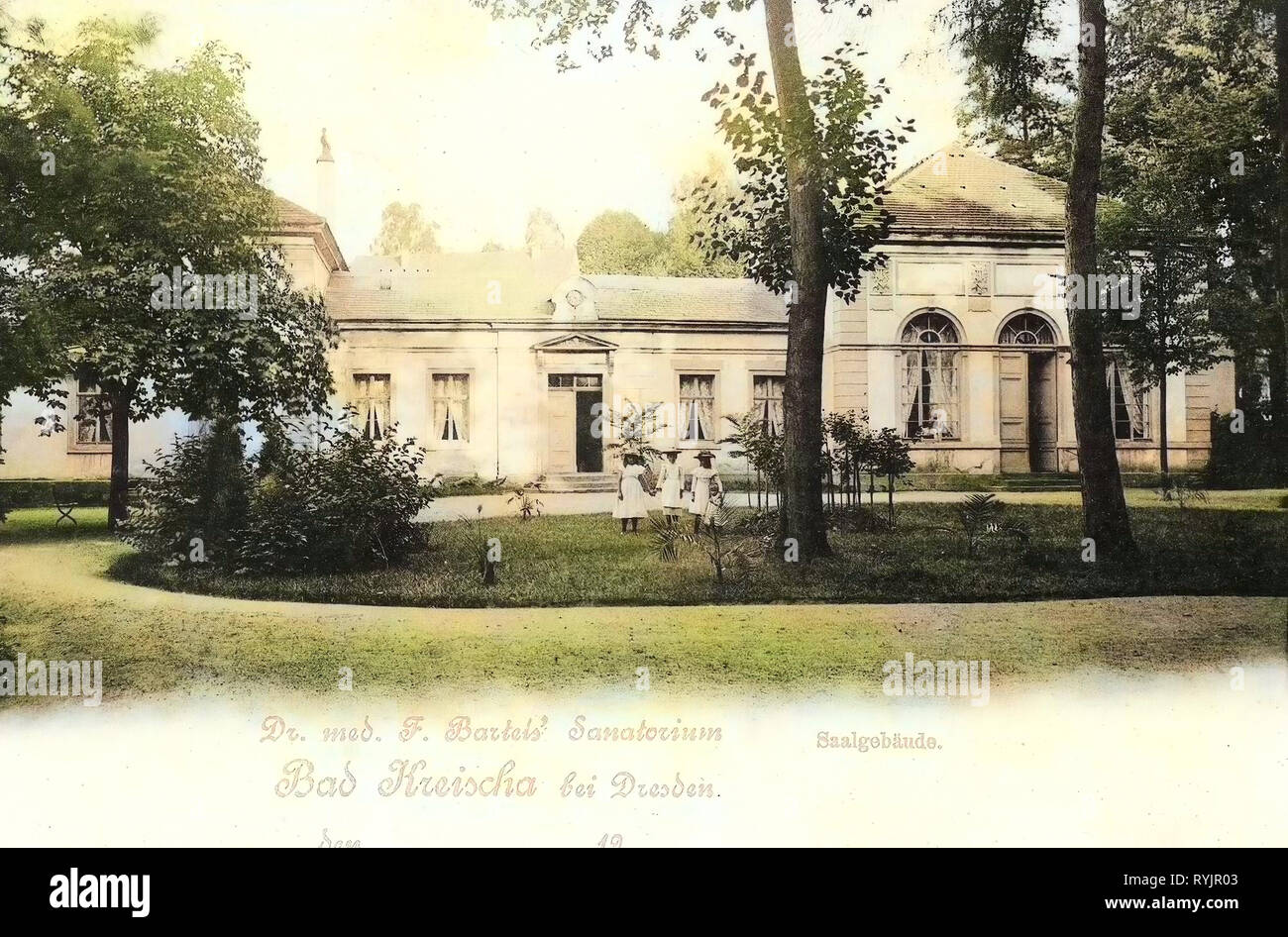 Bâtiments Spa en Saxe, Kreischa, 1899, Landkreis Sächsische Schweiz-Osterzgebirge, Sanatorium, Saalgebäude, Allemagne Banque D'Images