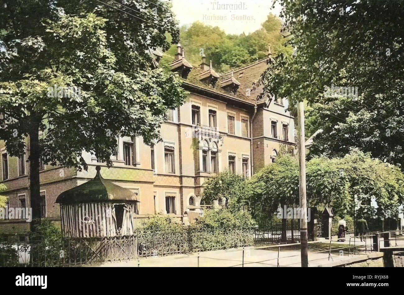 Bâtiments Spa en Saxe, bâtiments en Tharandt, 1911, Sächsische Schweiz-Osterzgebirge, Tharandt, Kurhaus Sanitas, Allemagne Banque D'Images