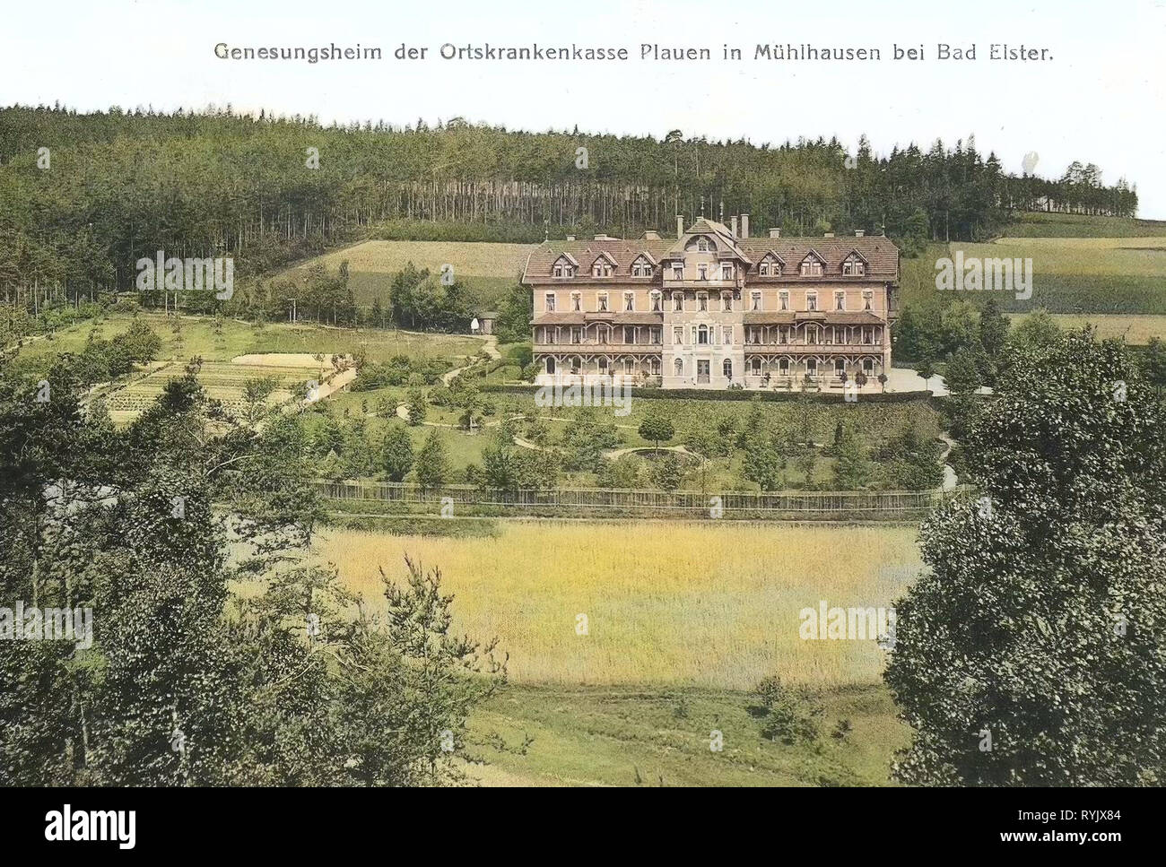 Bâtiments Spa en Saxe, bâtiments en Bad Elster, 1911, Vogtlandkreis, Mühlhausen, Genesungsheim, Allemagne Banque D'Images