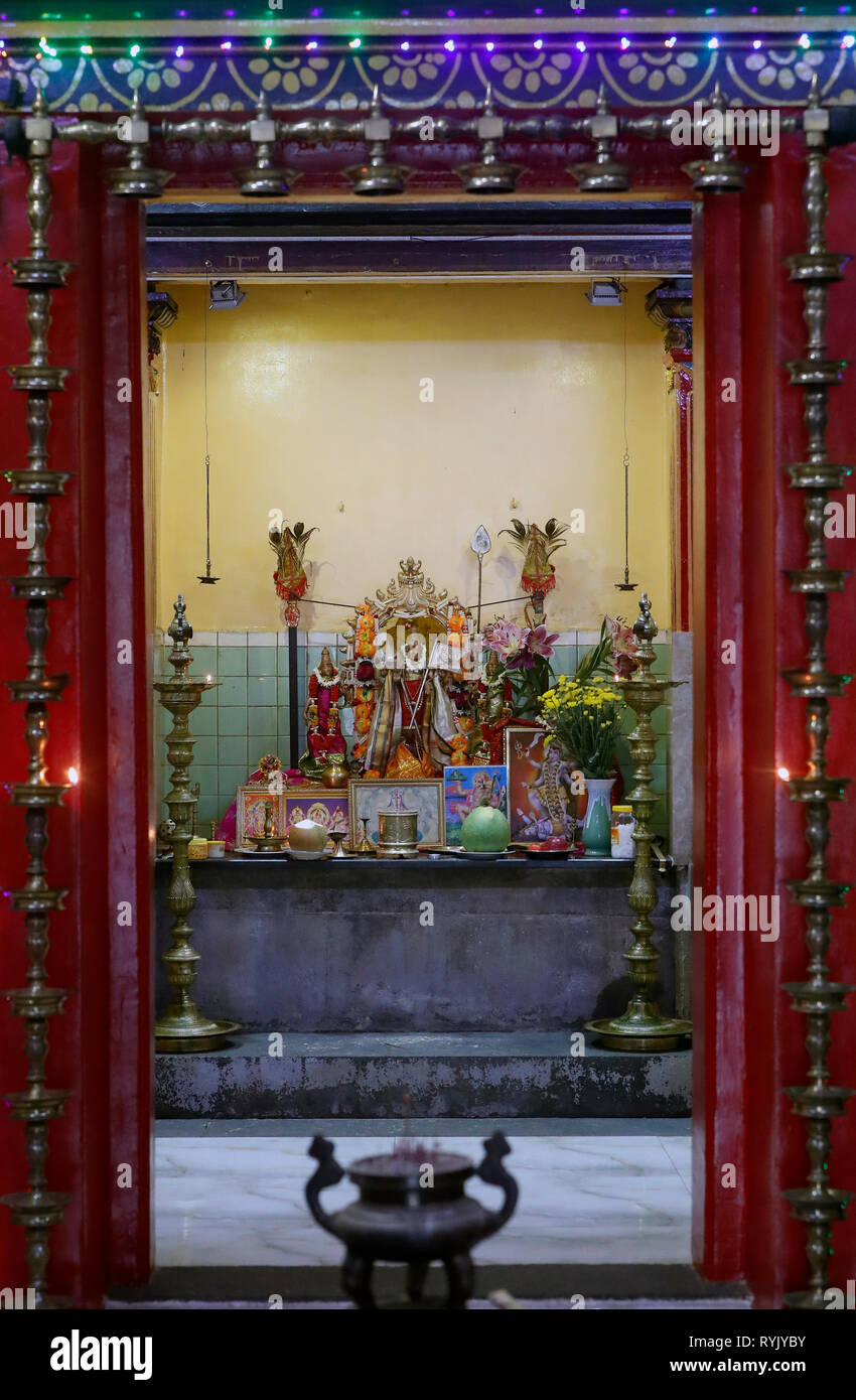 Subramaniam Swamy Temple. Lord Murugan, dieu hindou de la guerre. Ho Chi Minh Ville. Le Vietnam. Banque D'Images