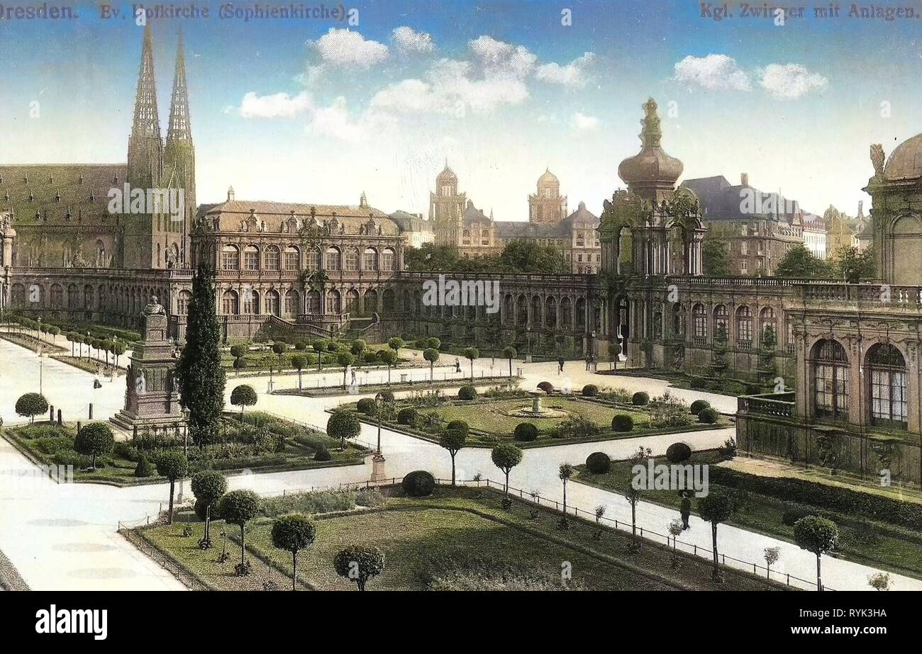 Palais Zwinger à Dresde Allemagne Photographie éditorial - Image du