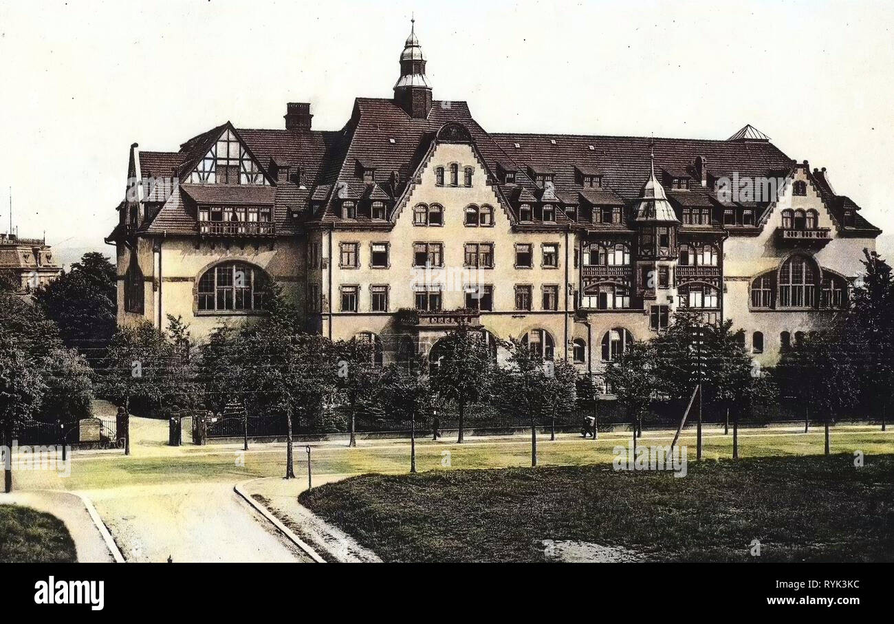 Bâtiments Spa en Saxe, bâtiments à Chemnitz, Chemnitz, 1914, von Zimmermannsches Sanatorium, Allemagne Banque D'Images