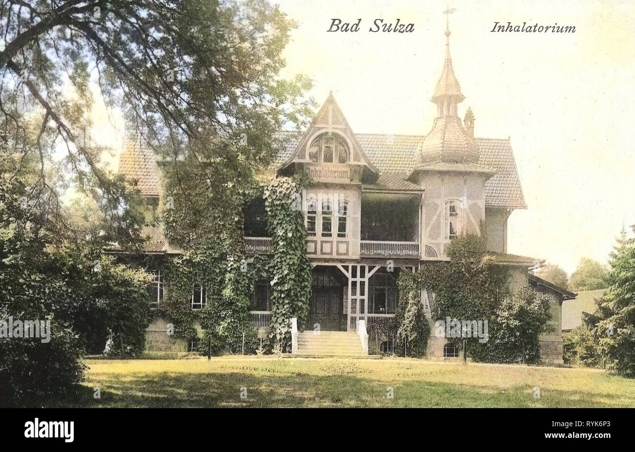 Bâtiments à Bad Sulza, Spa les bâtiments en Allemagne, en 1918, la Thuringe, Bad Sulza, Inhalatorium Banque D'Images