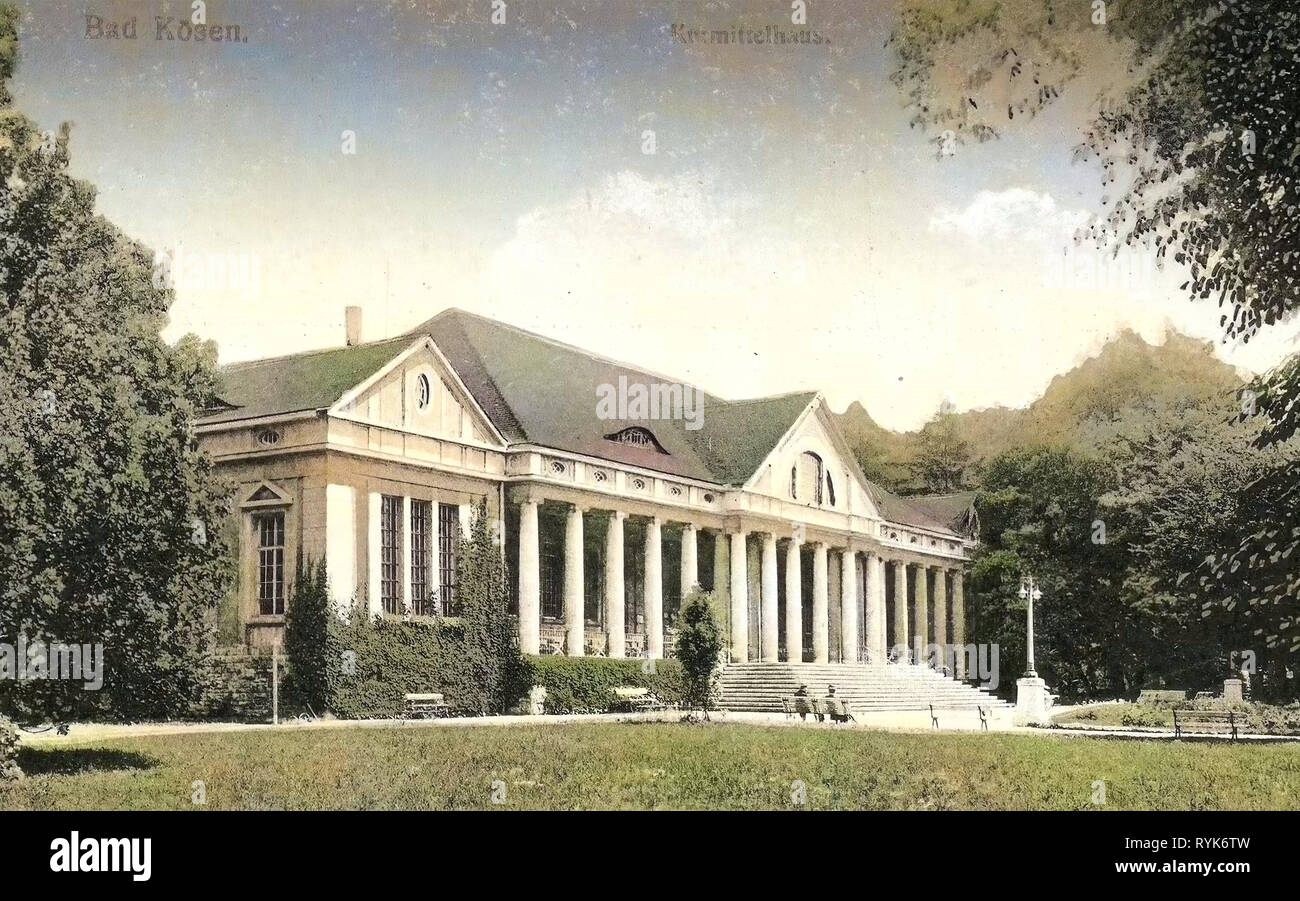 Bad Kösen, bâtiments en bâtiments Spa en Allemagne, en 1918, de la Saxe-Anhalt, Bad Kösen, Hoffmann's Hotel Waldfrieden Banque D'Images