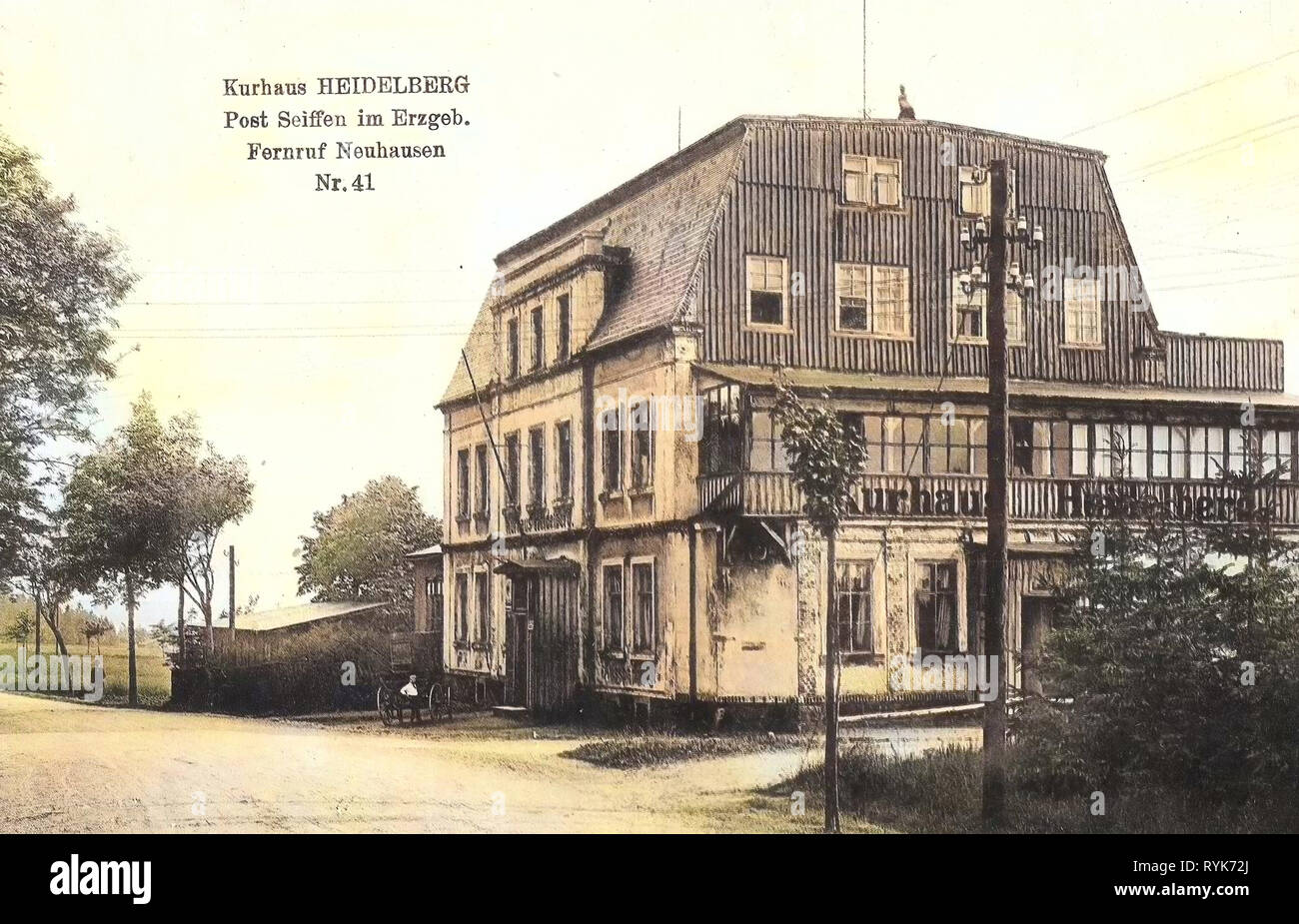Bâtiments Spa en Saxe, bâtiments en Erzgebirgskreis, Seiffen/Erzgeb., 1919, Erzgebirgskreis, Heidelbach, Kurhaus, Allemagne Banque D'Images