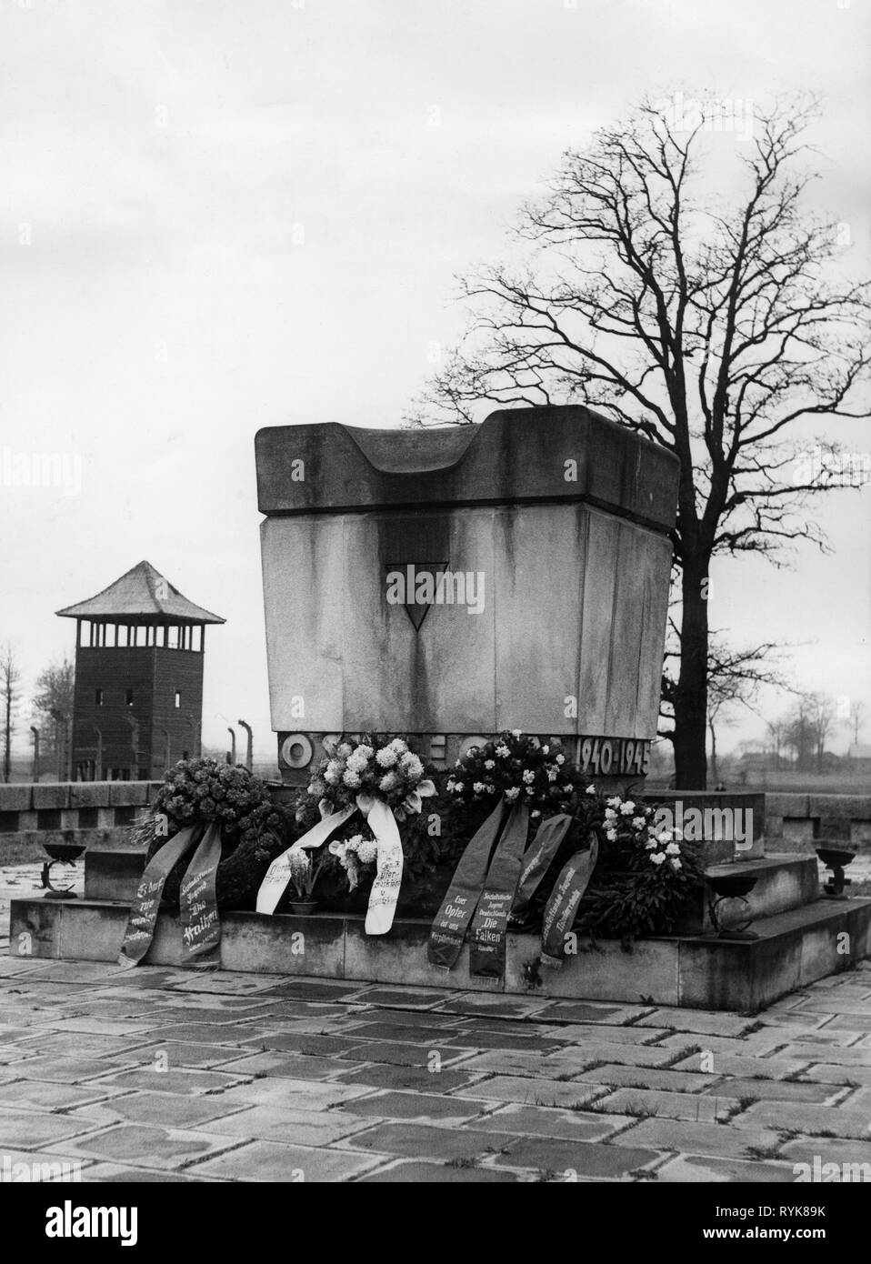 Géographie / voyages, Pologne, Oswiecim, mémorial du camp de concentration d'Auschwitz, 1964, Additional-Rights Clearance-Info-Not-Available- Banque D'Images