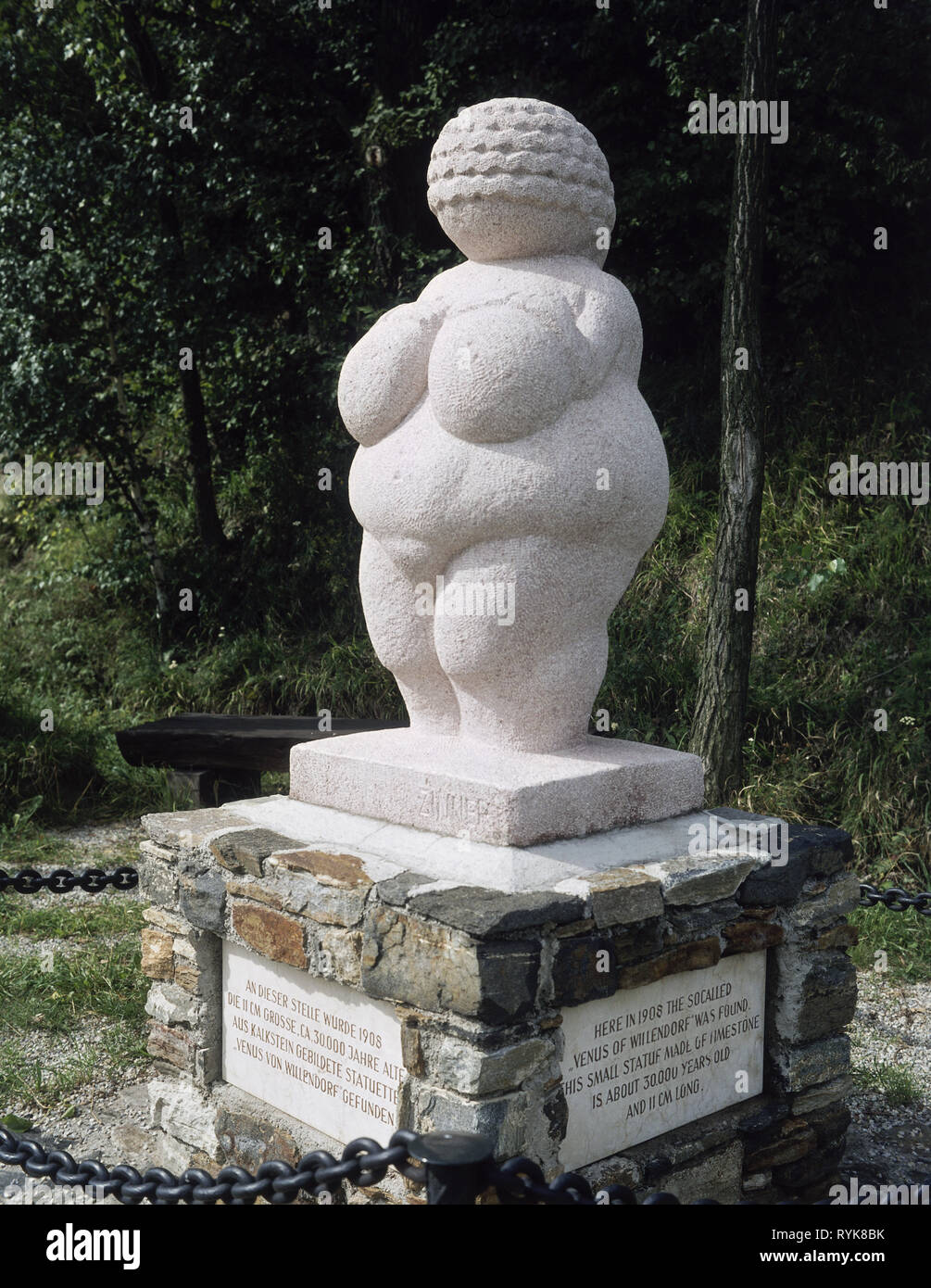 La préhistoire, l'époque préhistorique, beaux-arts, 'vénus de Willendorf"  (réplique), Willendorf dans la Wachau, Additional-Rights  Clearance-Info-Not-Available Photo Stock - Alamy