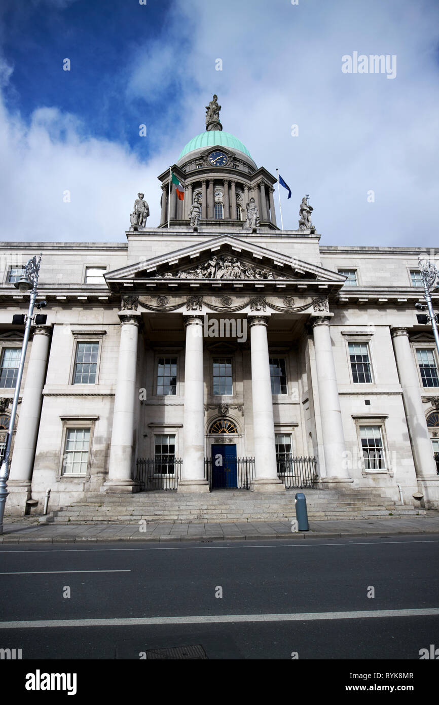 Le Custom House Custom House Quay Dublin République d'Irlande Banque D'Images