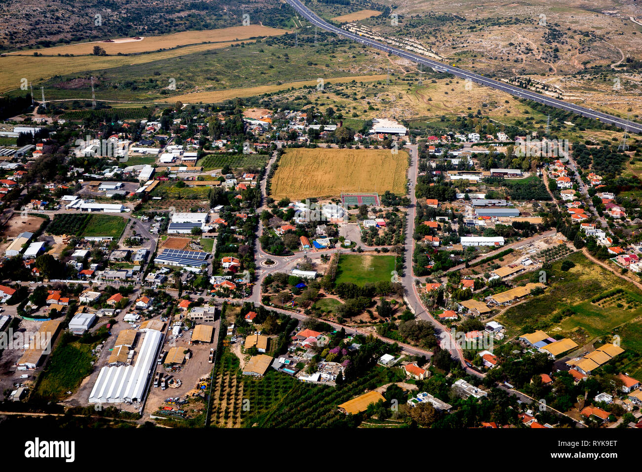 Vue aérienne de la zone côtière près de Tel Aviv, Israël. Banque D'Images