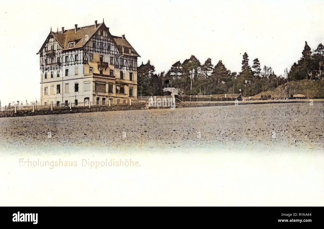 Bâtiments Spa en Saxe, Münstertal, 1899, Sächsische Schweiz-Osterzgebirge Erholungshaus Landkreis, Dippoldishöhe, Allemagne Banque D'Images