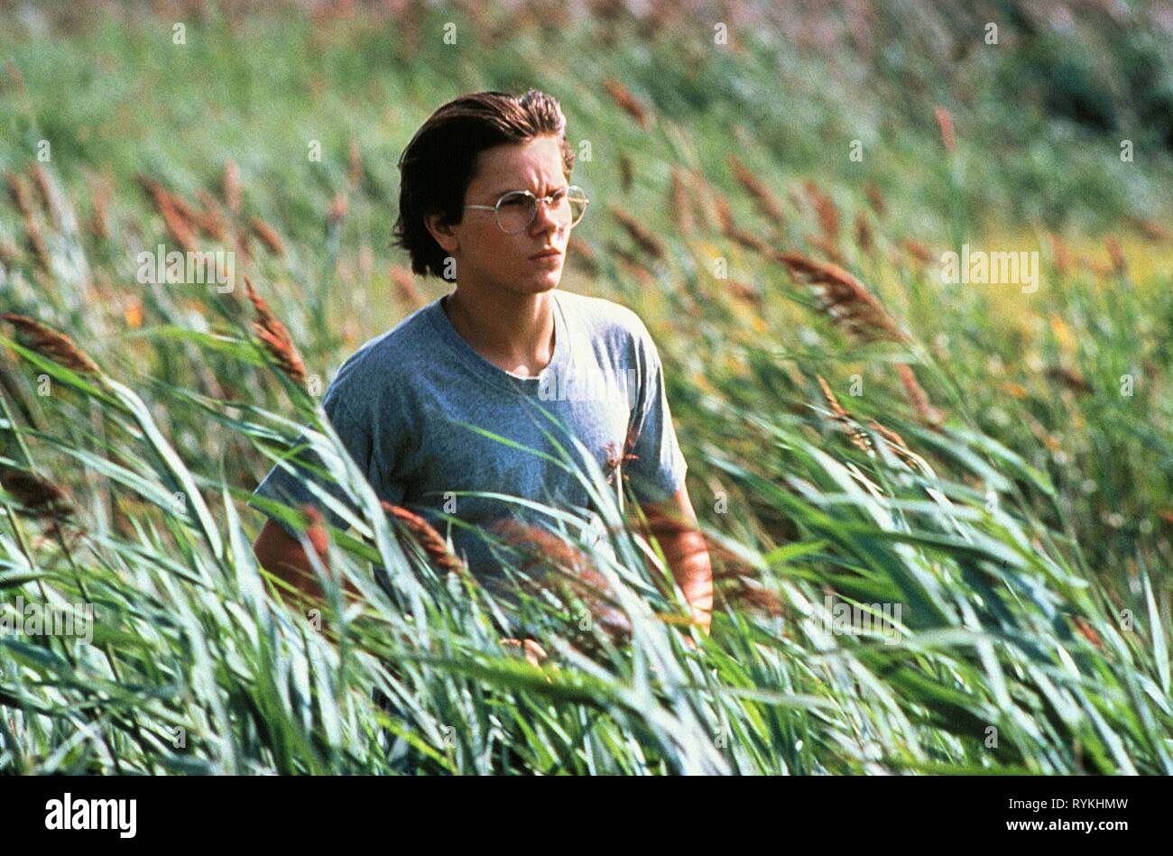 RIVER PHOENIX, tourne à vide, 1988 Banque D'Images