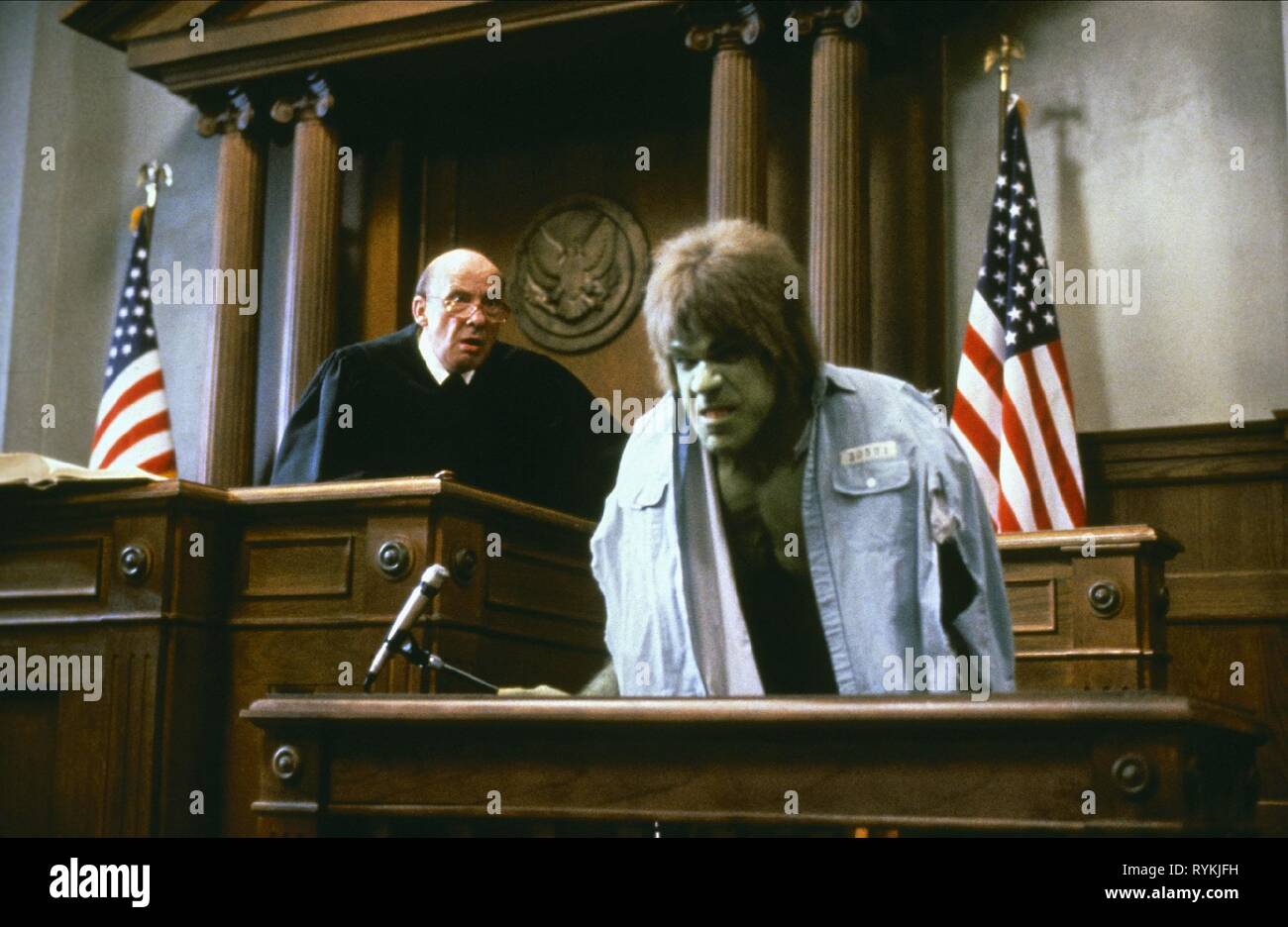 LOU FERRIGNO, PROCÈS DE L'Incroyable Hulk, 1989 Banque D'Images