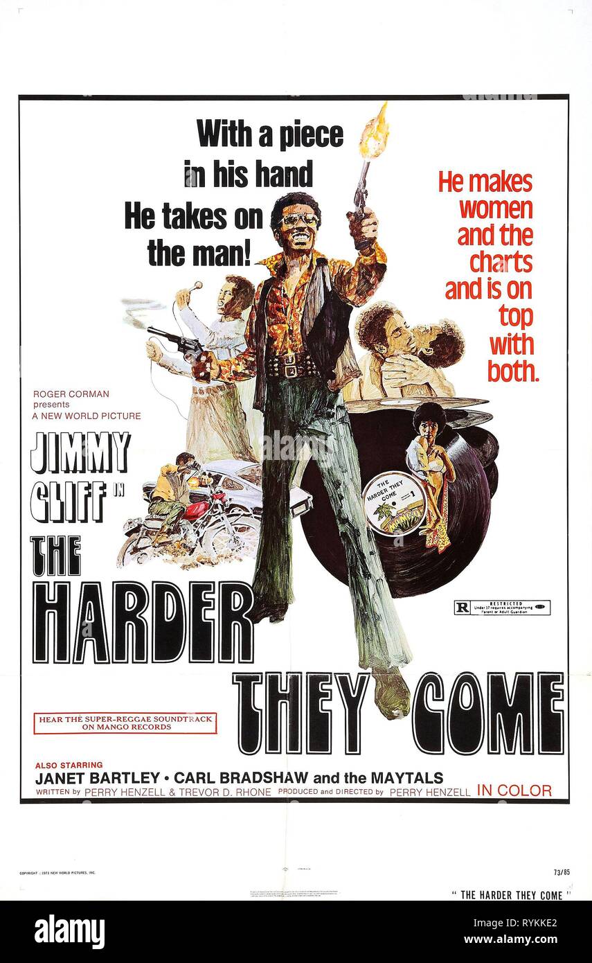 JIMMY CLIFF POSTER, plus ils viennent, 1972 Banque D'Images