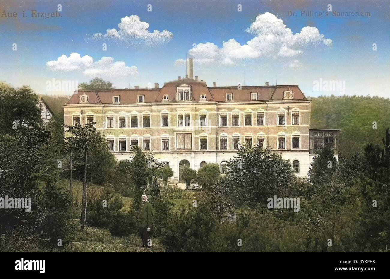 Bâtiments Spa en Saxe, bâtiments en Aue, 1913, Erzgebirgskreis, Aue, le Dr Pillings Sanatorium, Allemagne Banque D'Images