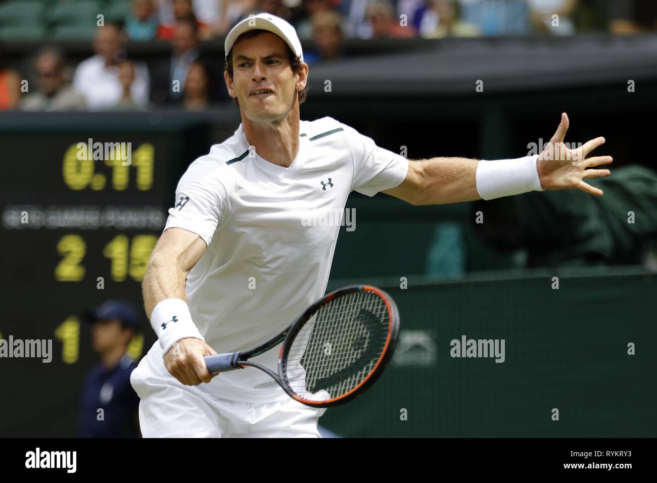 ANDY MURRAY, Grande-Bretagne, le tournoi de Wimbledon 2017, 2017 Banque D'Images