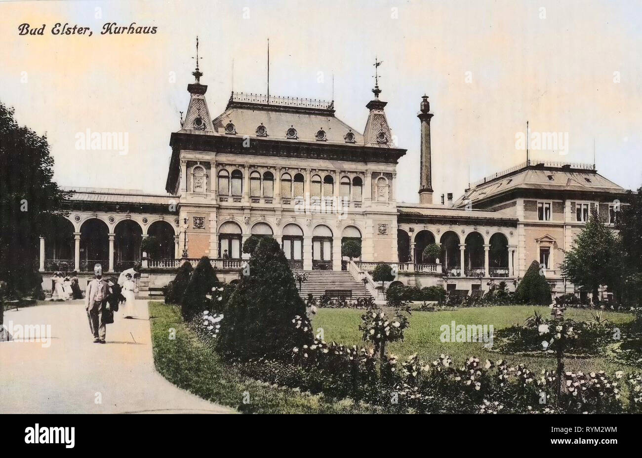 Bâtiments Spa en Saxe, 1906, Vogtlandkreis, Bad Elster, Kurhaus, Allemagne Banque D'Images