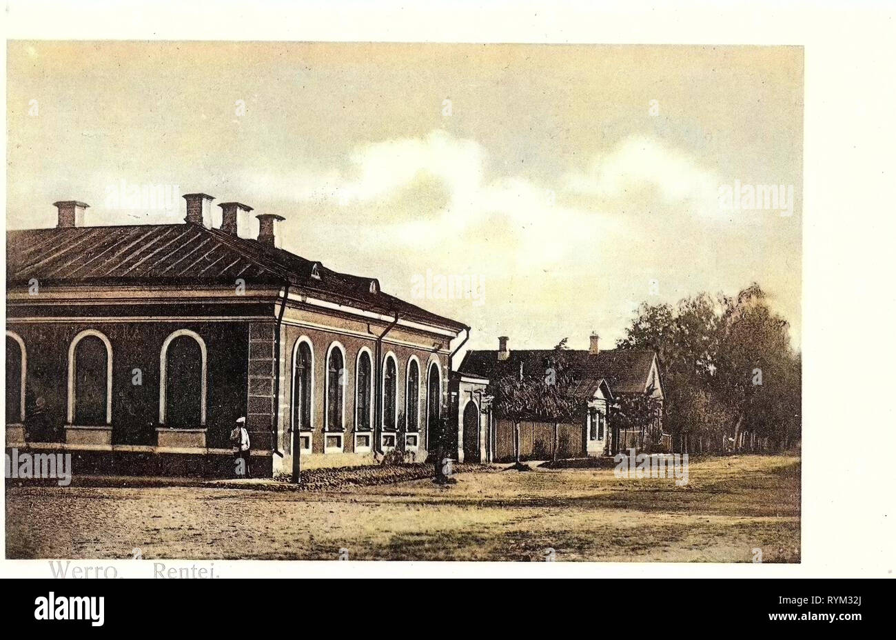 Bâtiments à Võru, 1906, Comté de Võru, o, Rentei Banque D'Images